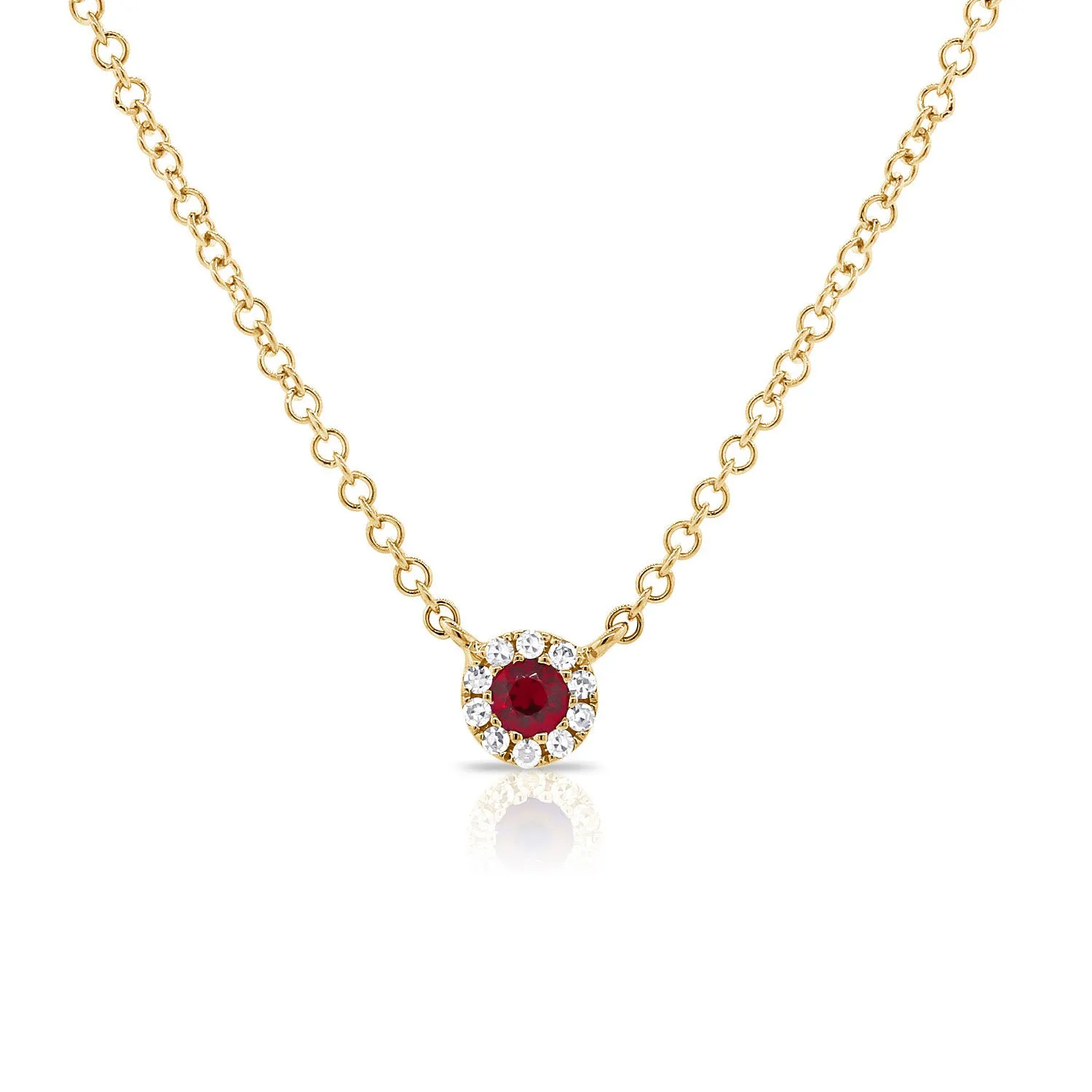 14k Gold Diamond & Gemstone Necklace