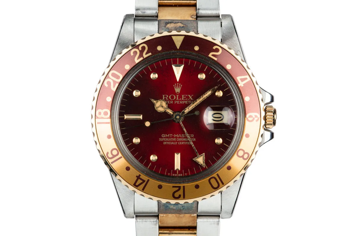 1980 Rolex Two-Tone GMT-Master 16753 with "Hawaiian Punch" Dial