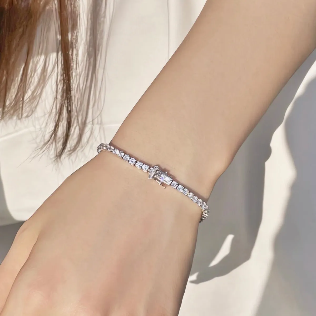 3mm Clear CZ Tennis Bracelet