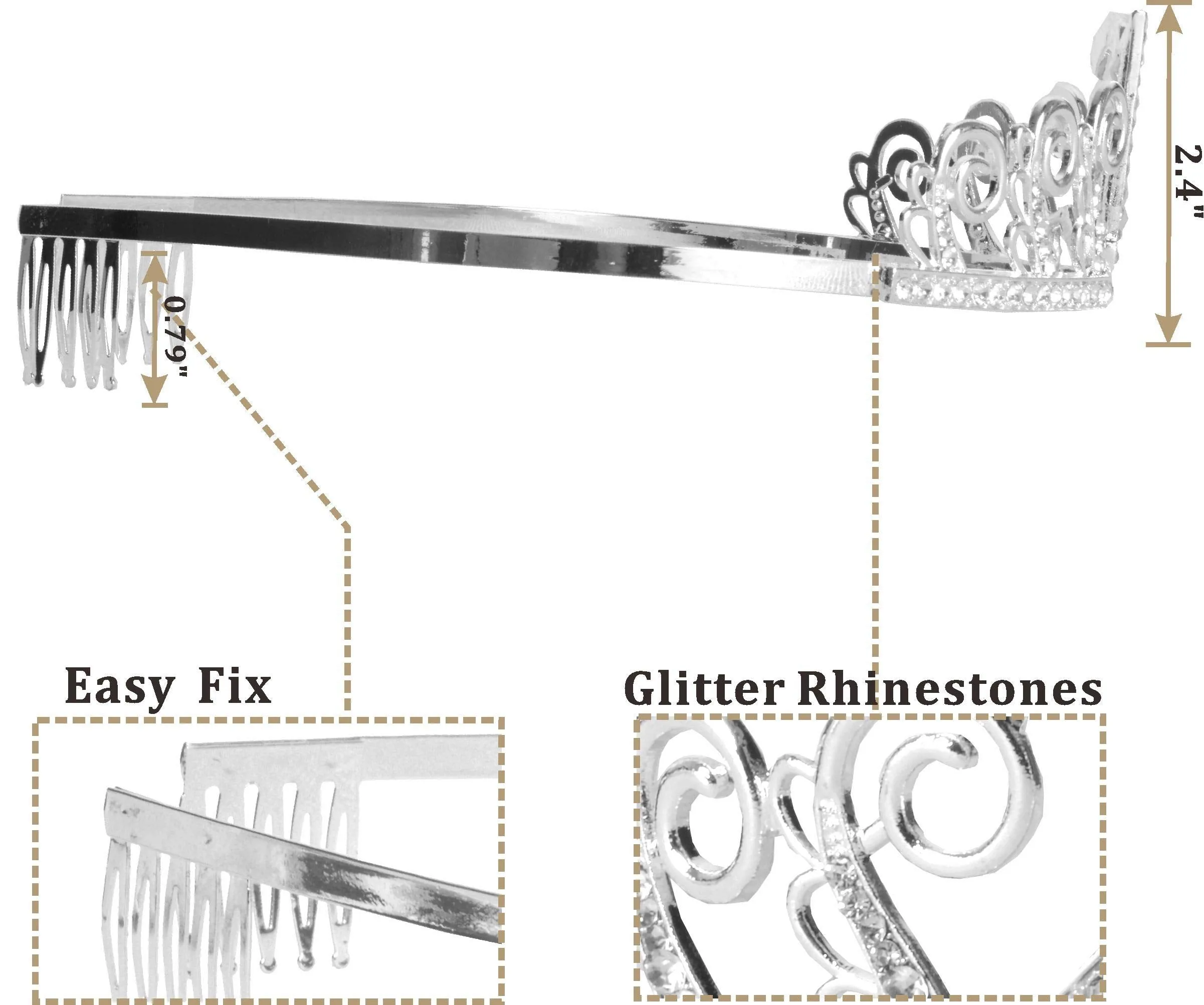 49th Birthday Decoration for Women, 49th Birthday Tiara and Sash, HAPPY 49th Birthday