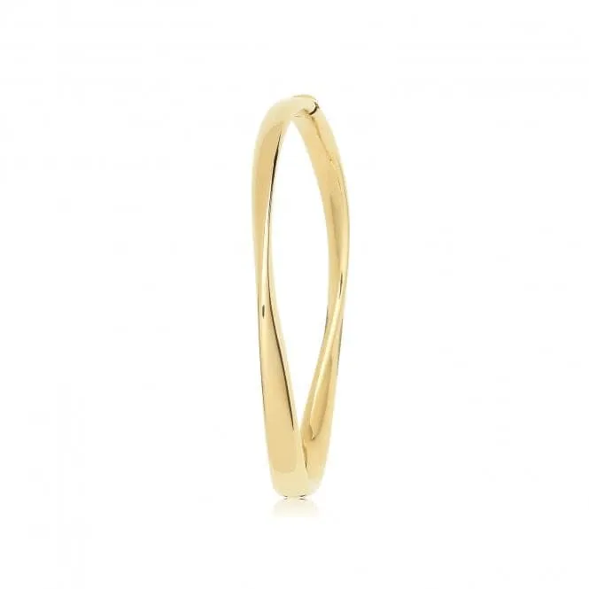 9ct Gold Twist Bangle BN430