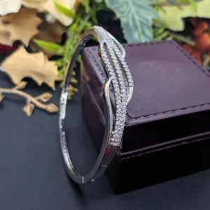 Aamrapali Silver Plated AD Bangle