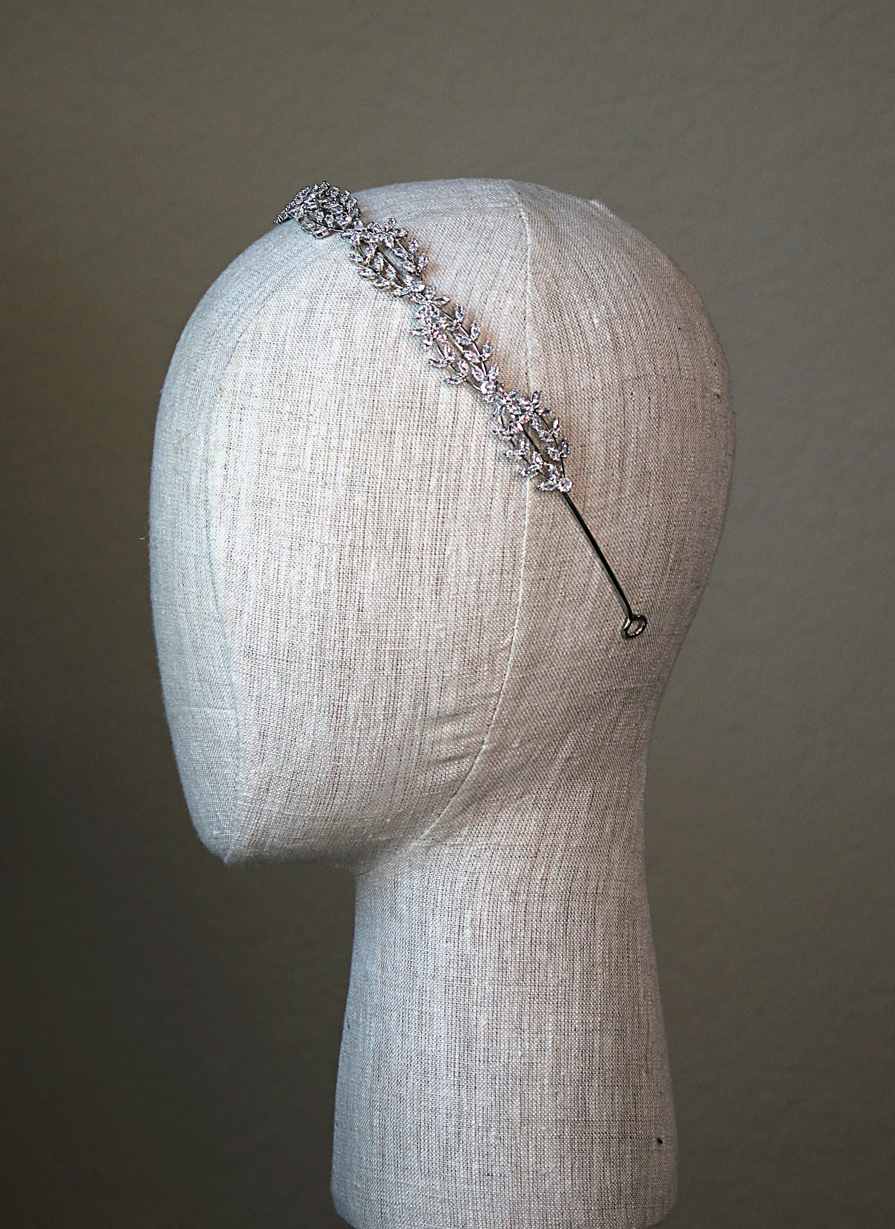 AMBROSE Simulated Diamond Headband Tiara