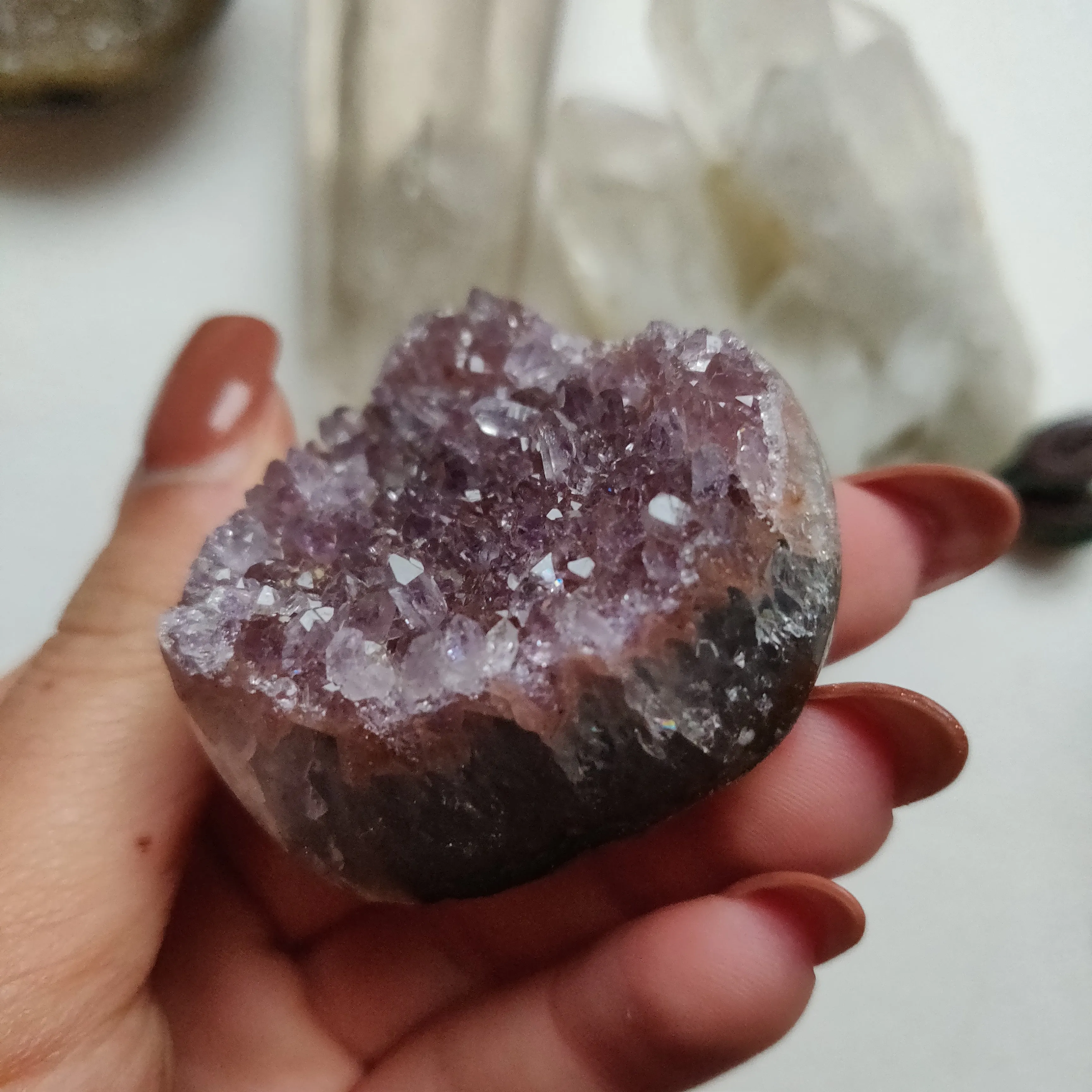 Amethyst Geode Heart (#G13)