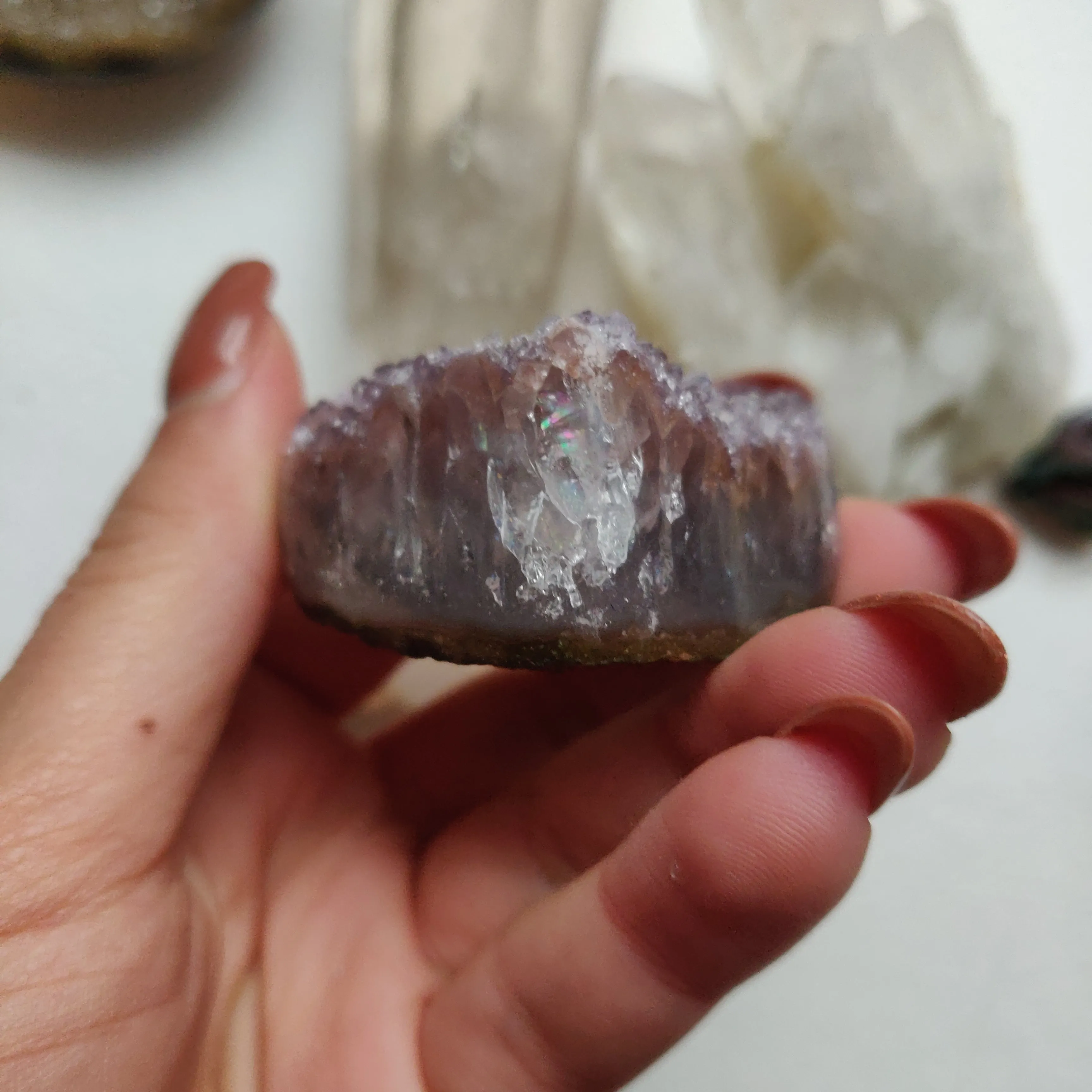 Amethyst Geode Heart (#G13)