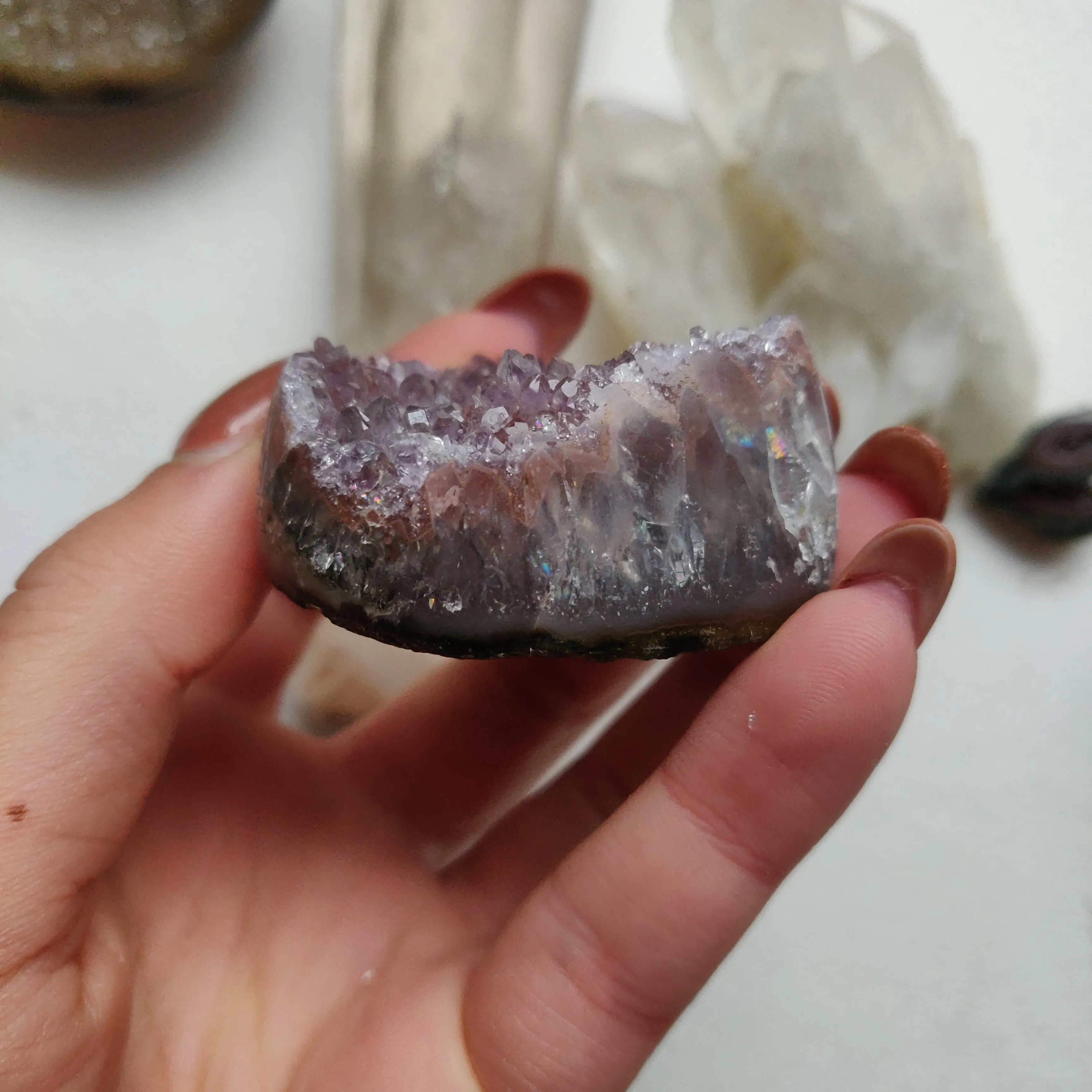 Amethyst Geode Heart (#G13)