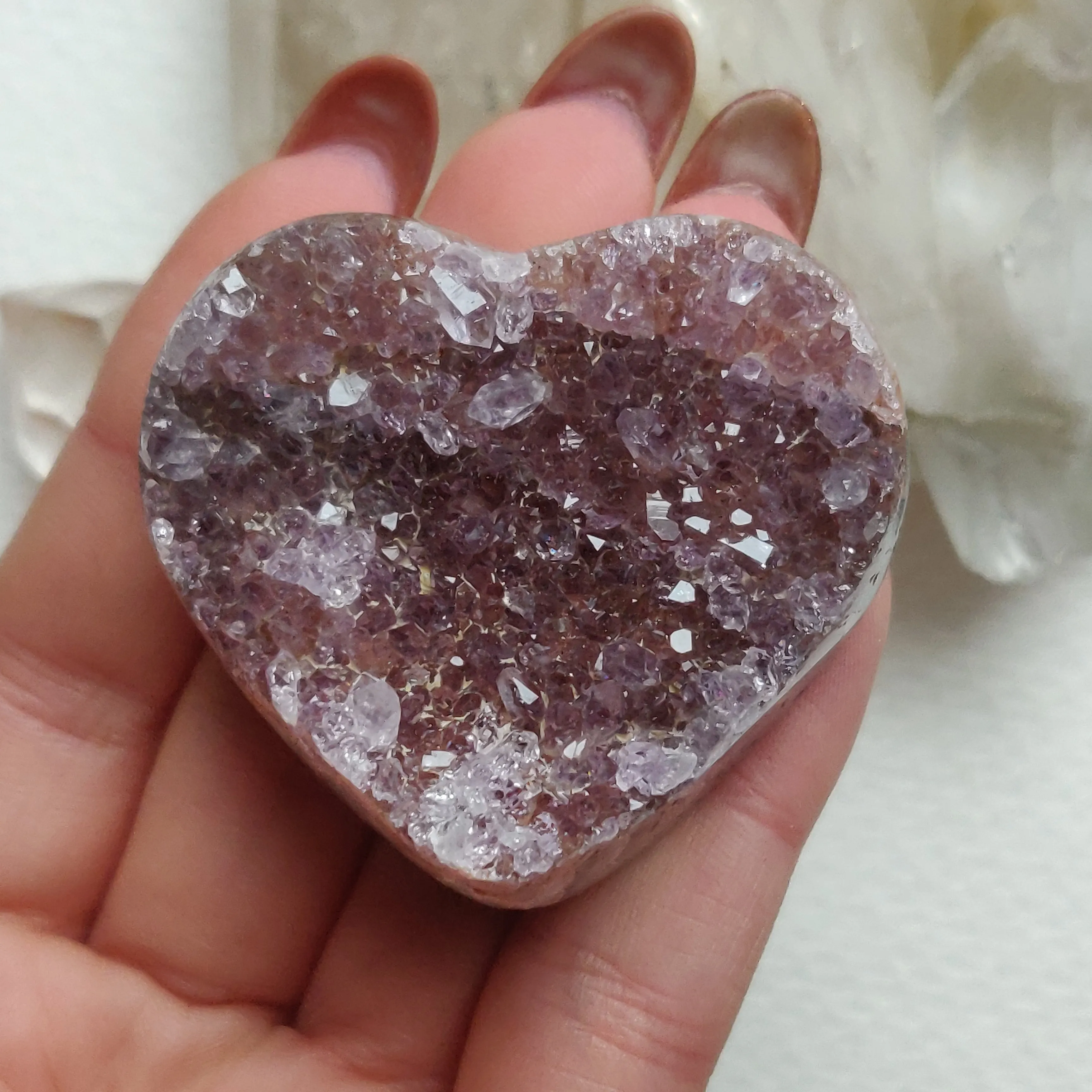 Amethyst Geode Heart (#G13)