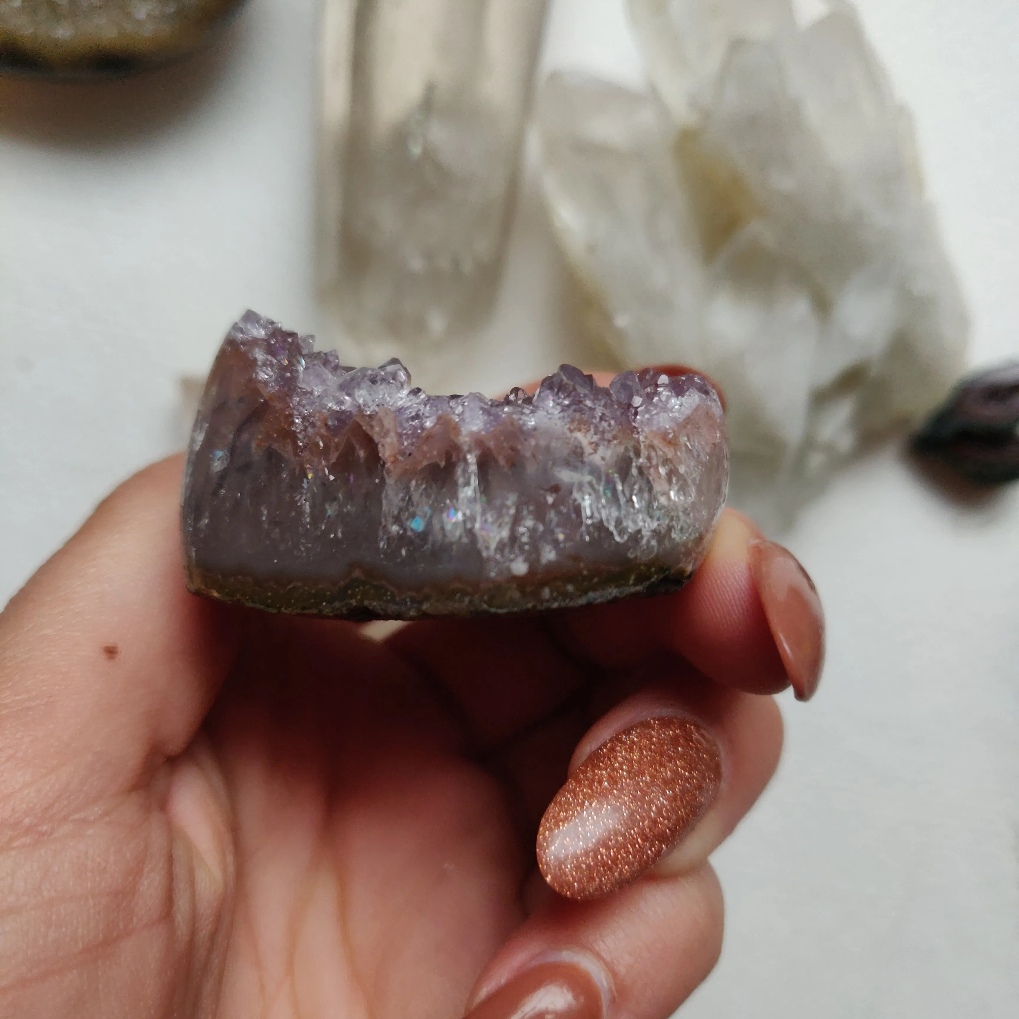 Amethyst Geode Heart (#G13)