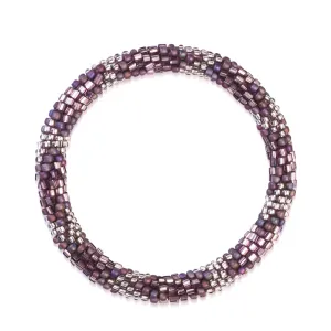 Amethyst Grove | Himalayan Glass Bead Bracelet