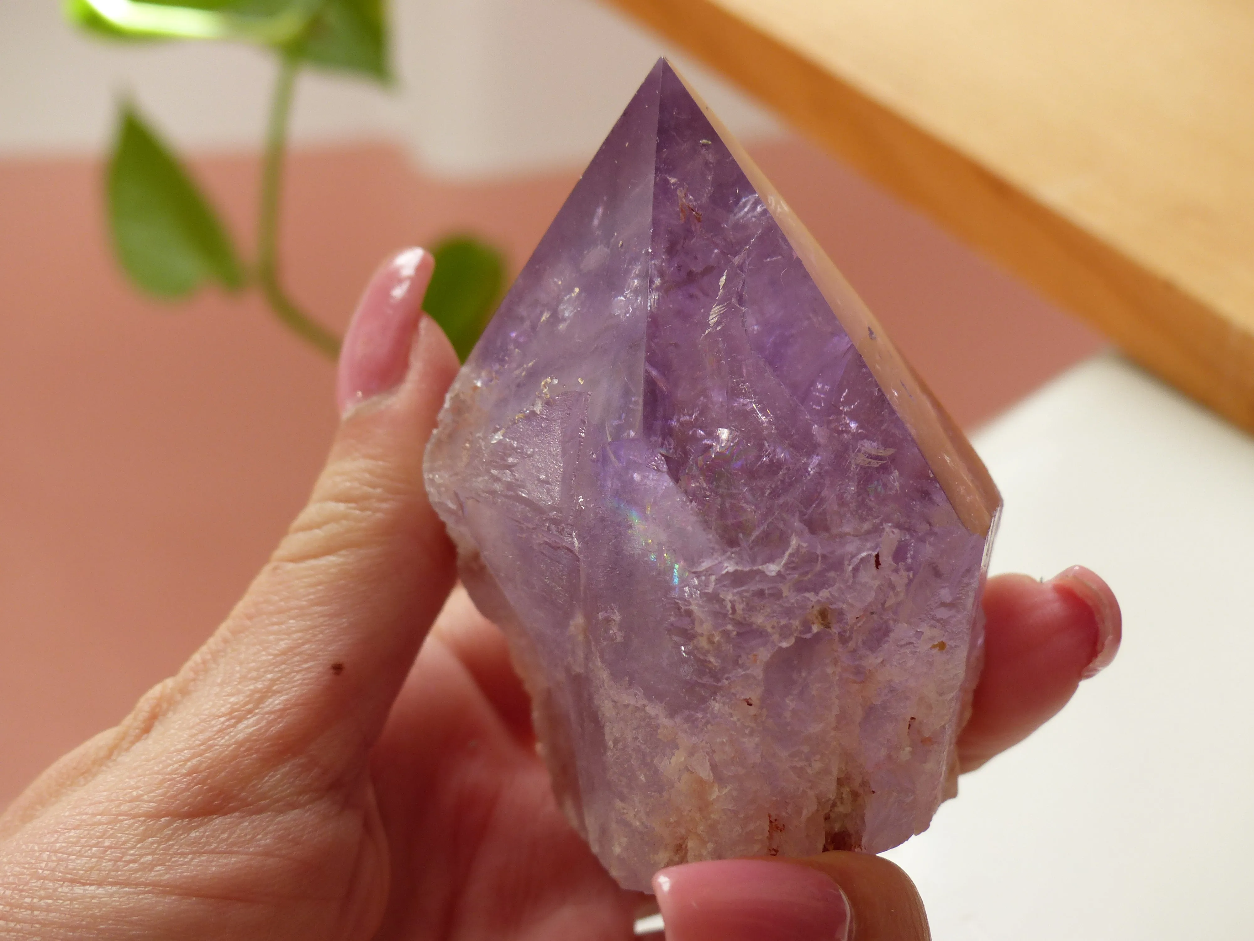 Amethyst Point, Polished Point with Rough Base (#5)