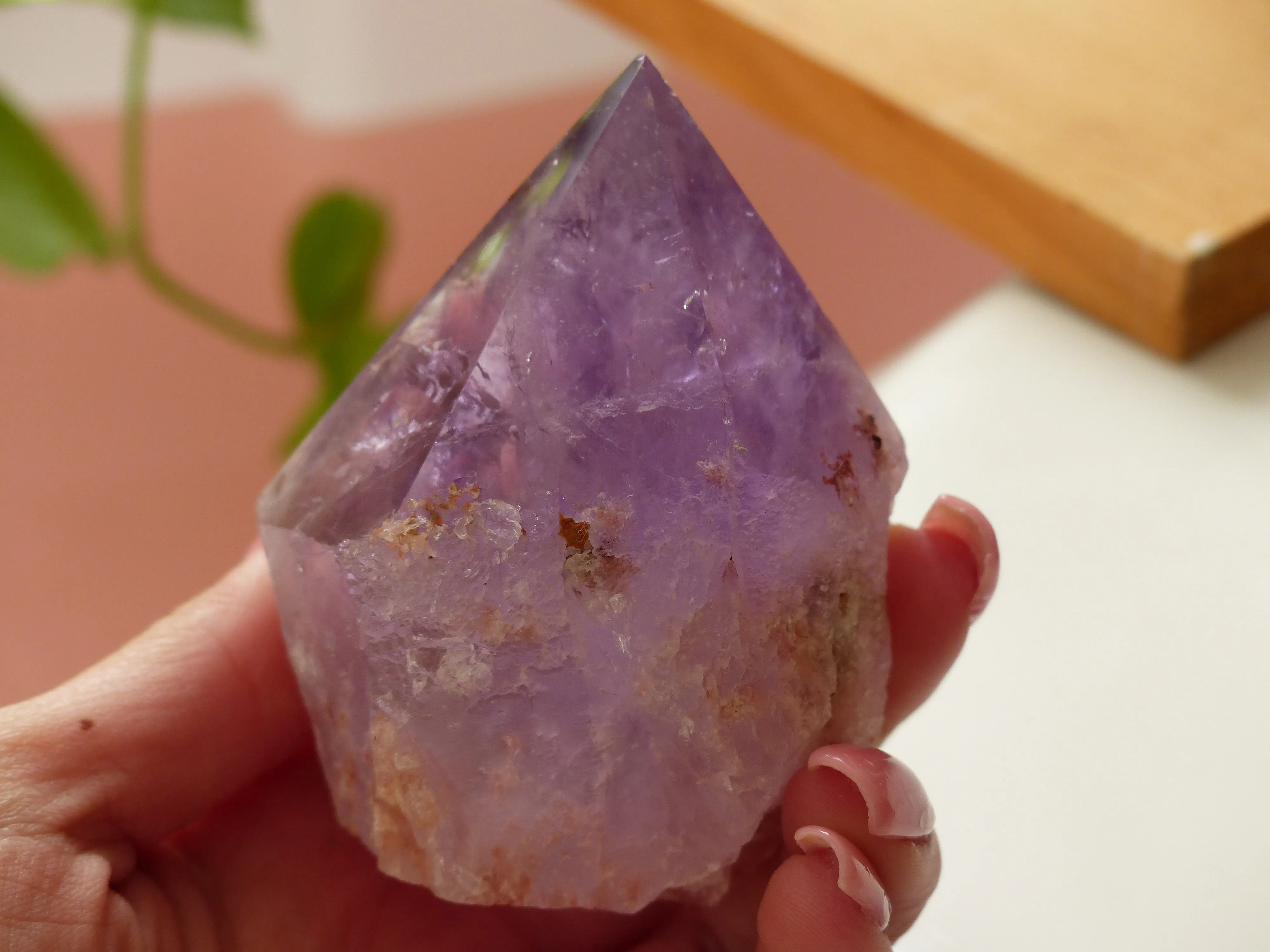 Amethyst Point, Polished Point with Rough Base (#5)