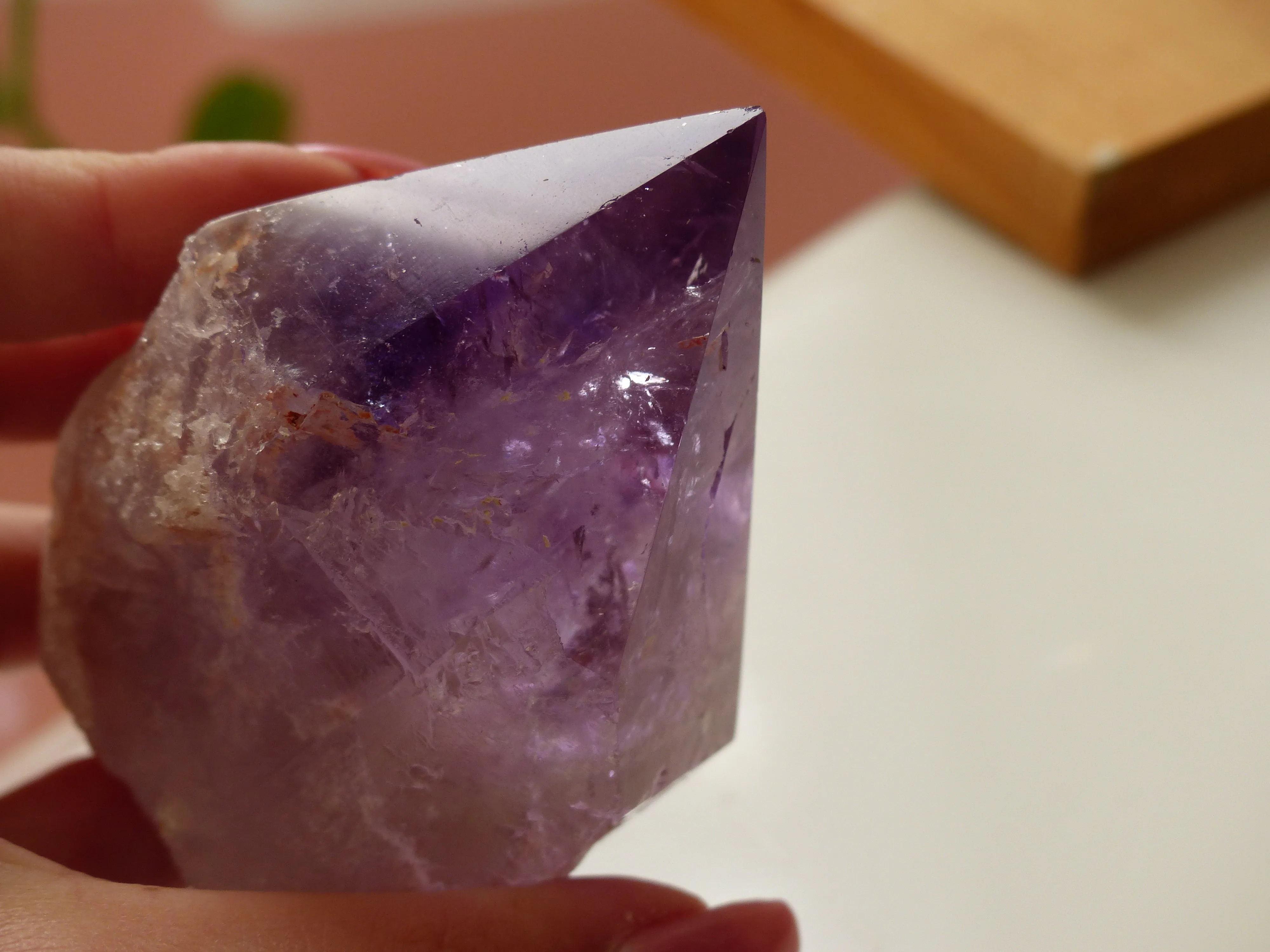 Amethyst Point, Polished Point with Rough Base (#5)