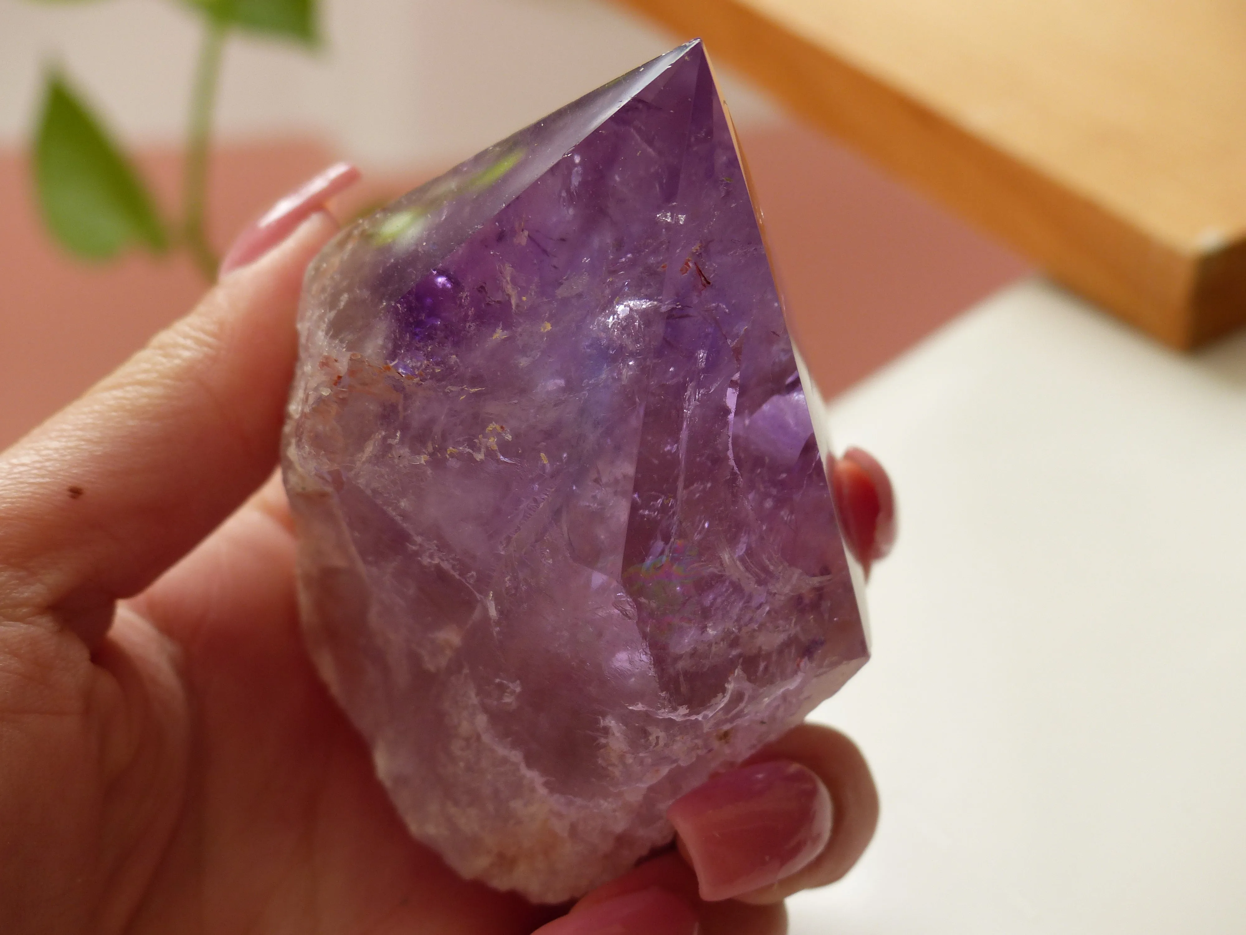 Amethyst Point, Polished Point with Rough Base (#5)