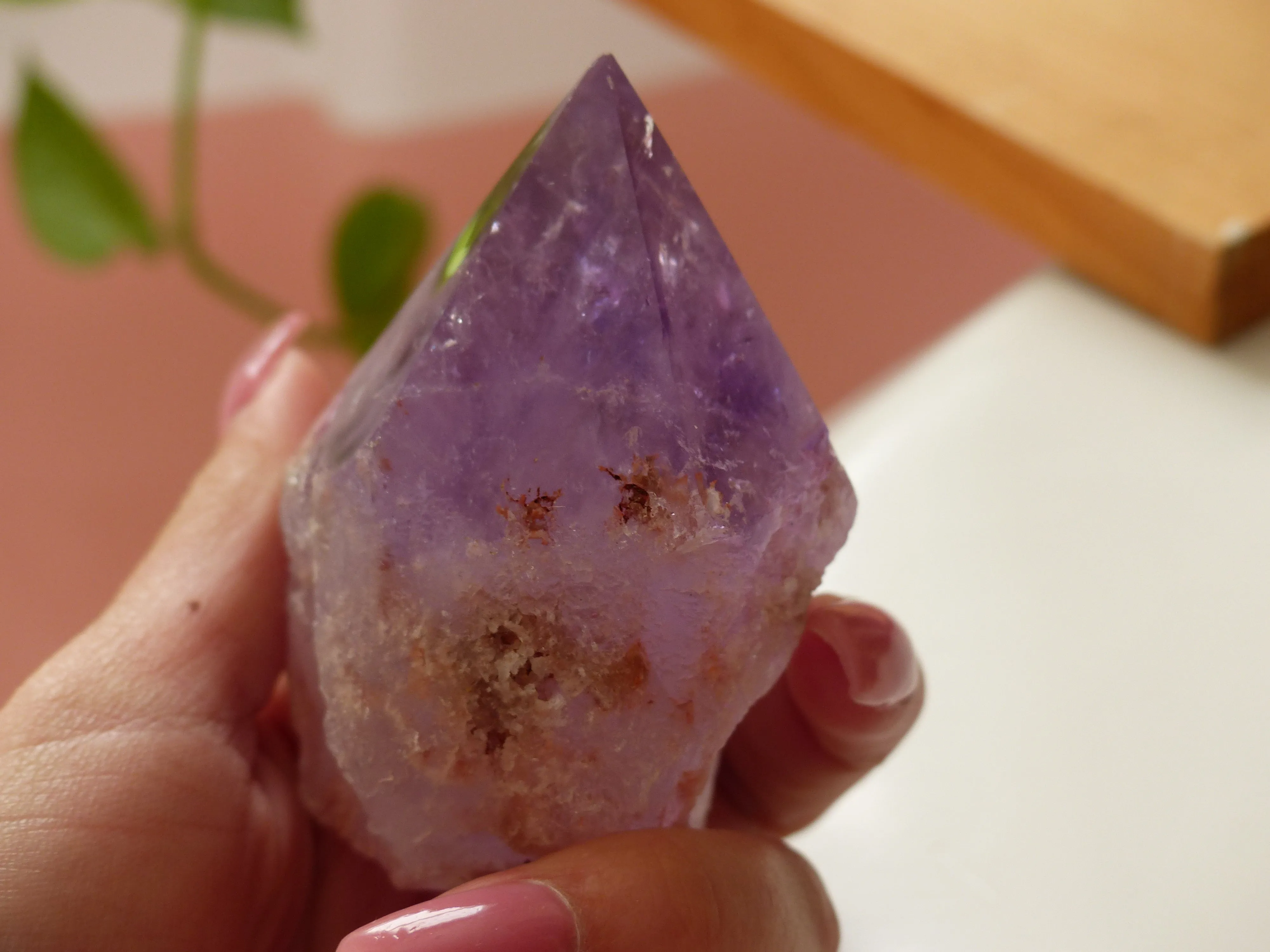 Amethyst Point, Polished Point with Rough Base (#5)