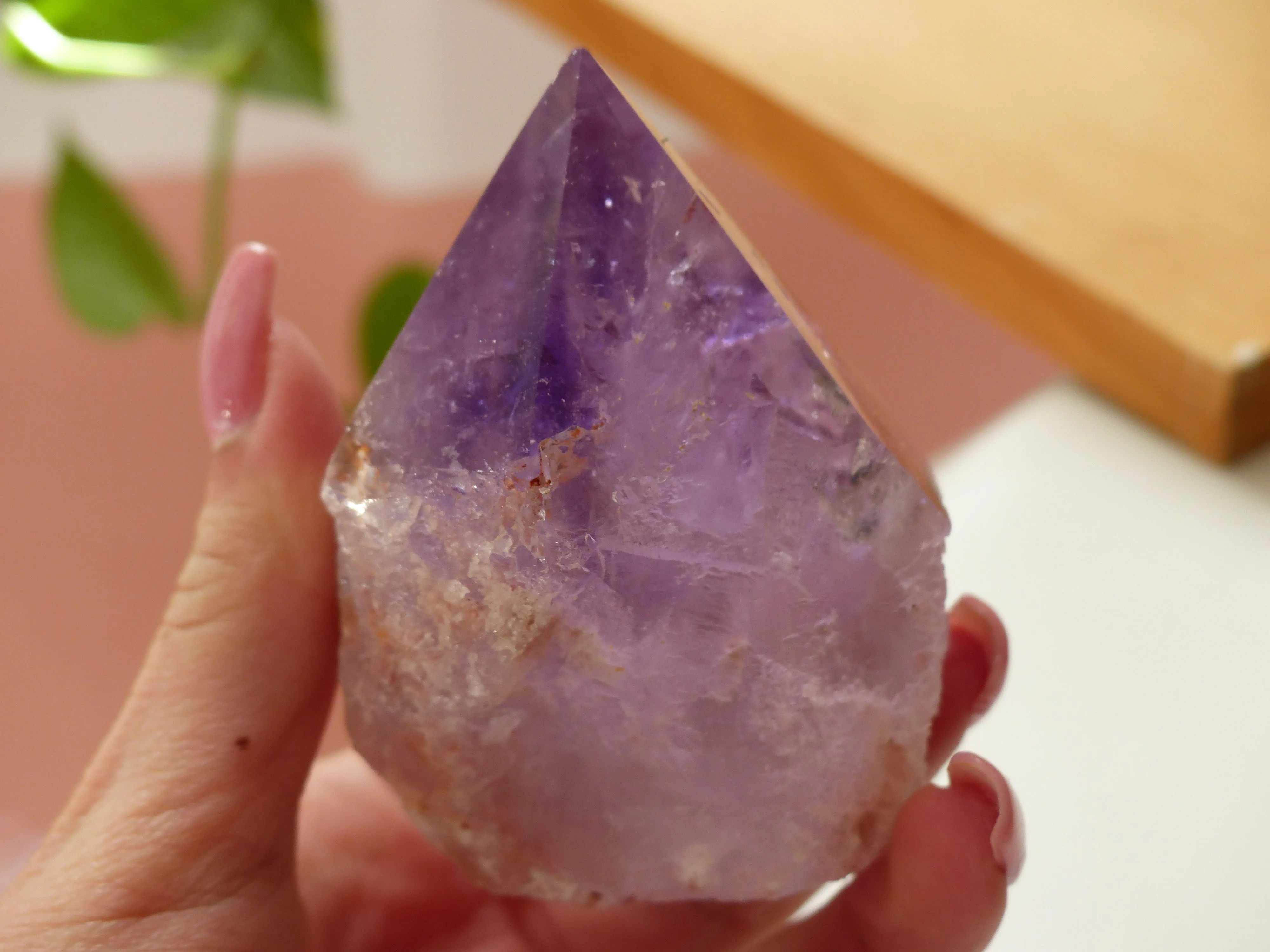 Amethyst Point, Polished Point with Rough Base (#5)