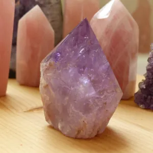 Amethyst Point, Polished Point with Rough Base (#5)