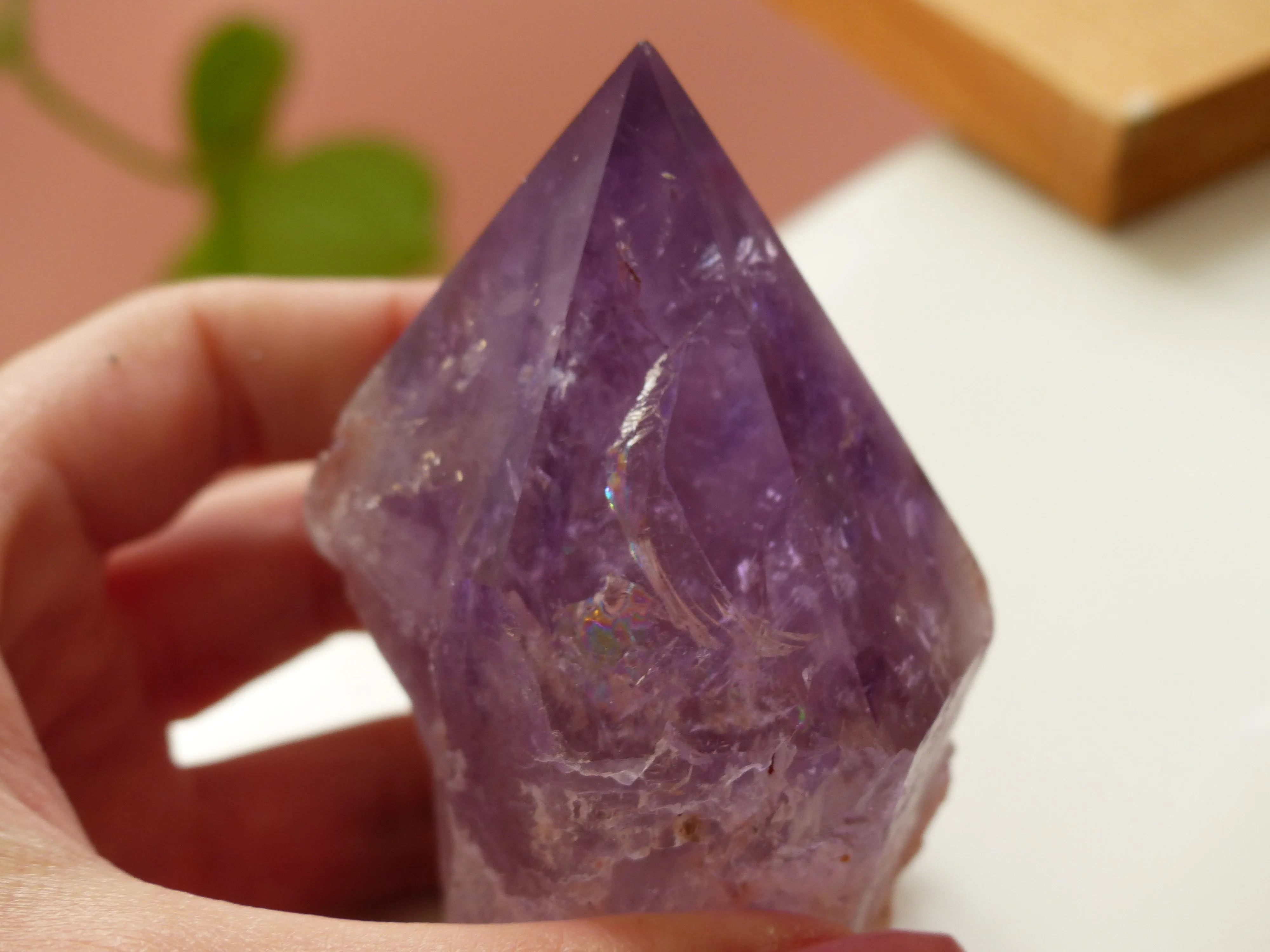 Amethyst Point, Polished Point with Rough Base (#5)