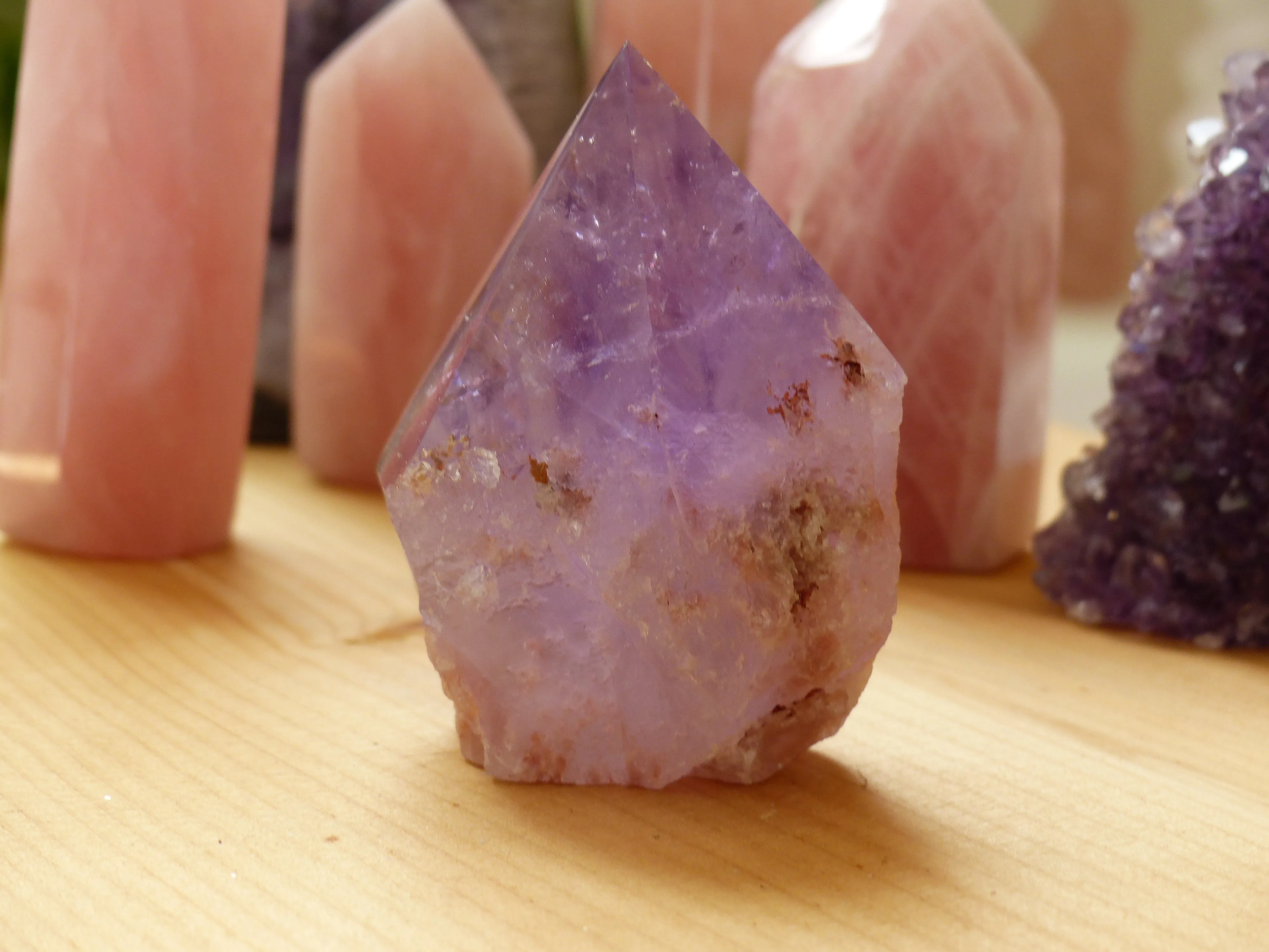 Amethyst Point, Polished Point with Rough Base (#5)