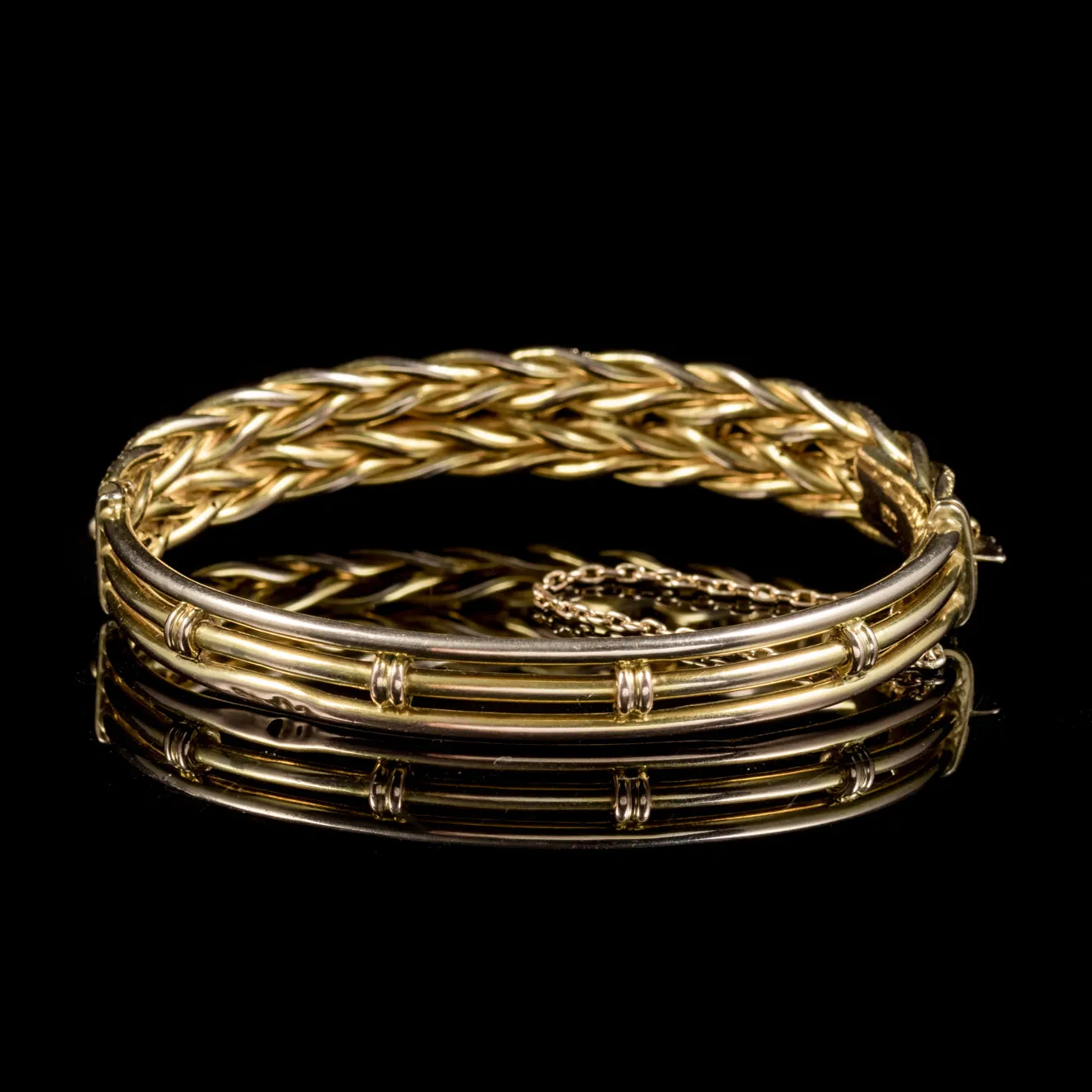 Antique Victorian 9Ct Gold Bangle Circa 1900