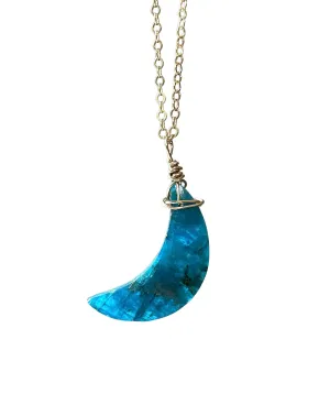 Apatite Moon Necklace