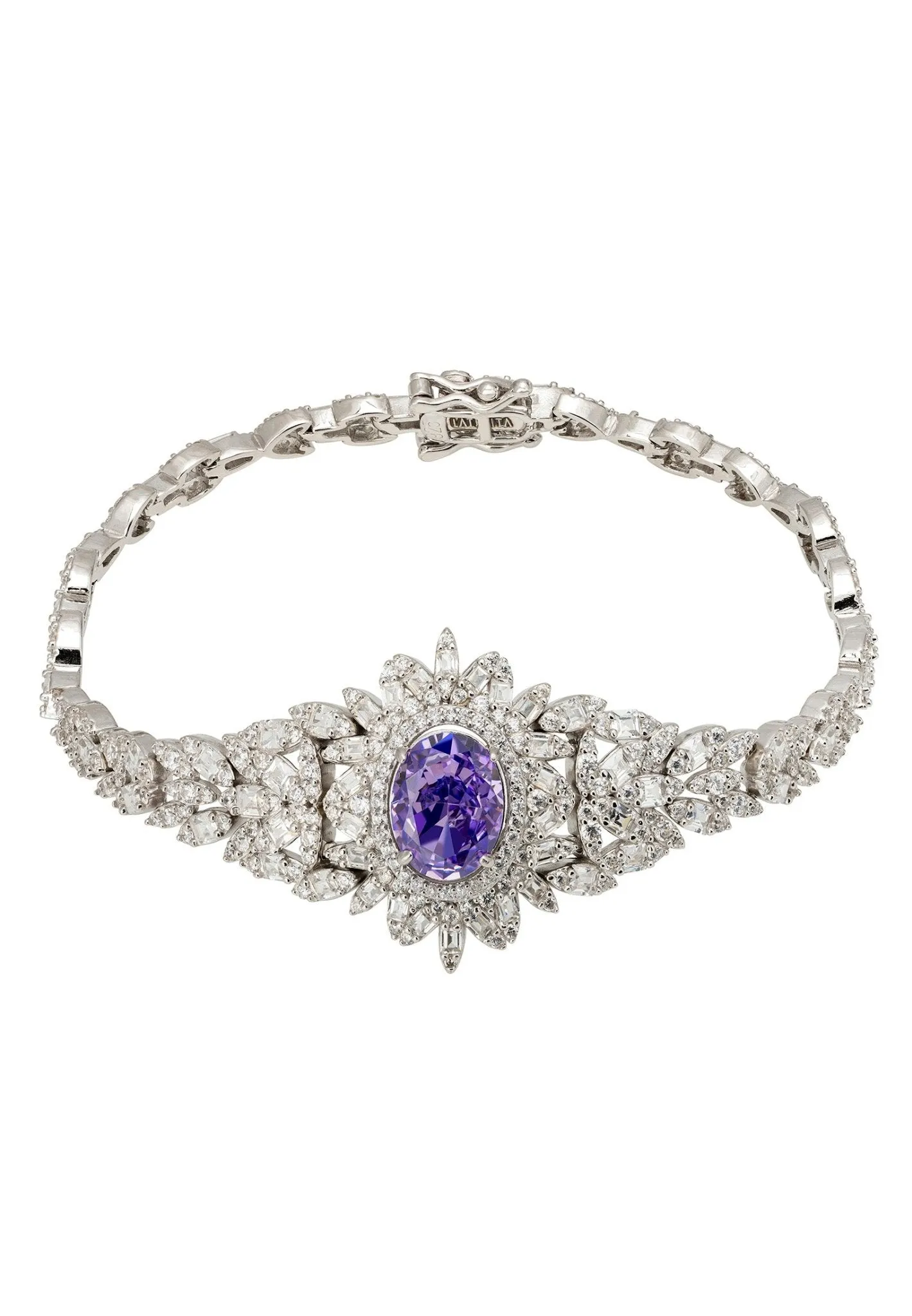 Arabesque Splendor Bracelet Lilac Amethyst Silver