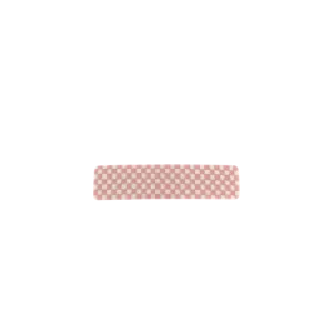 August Checkered Hair Clip Light Pink