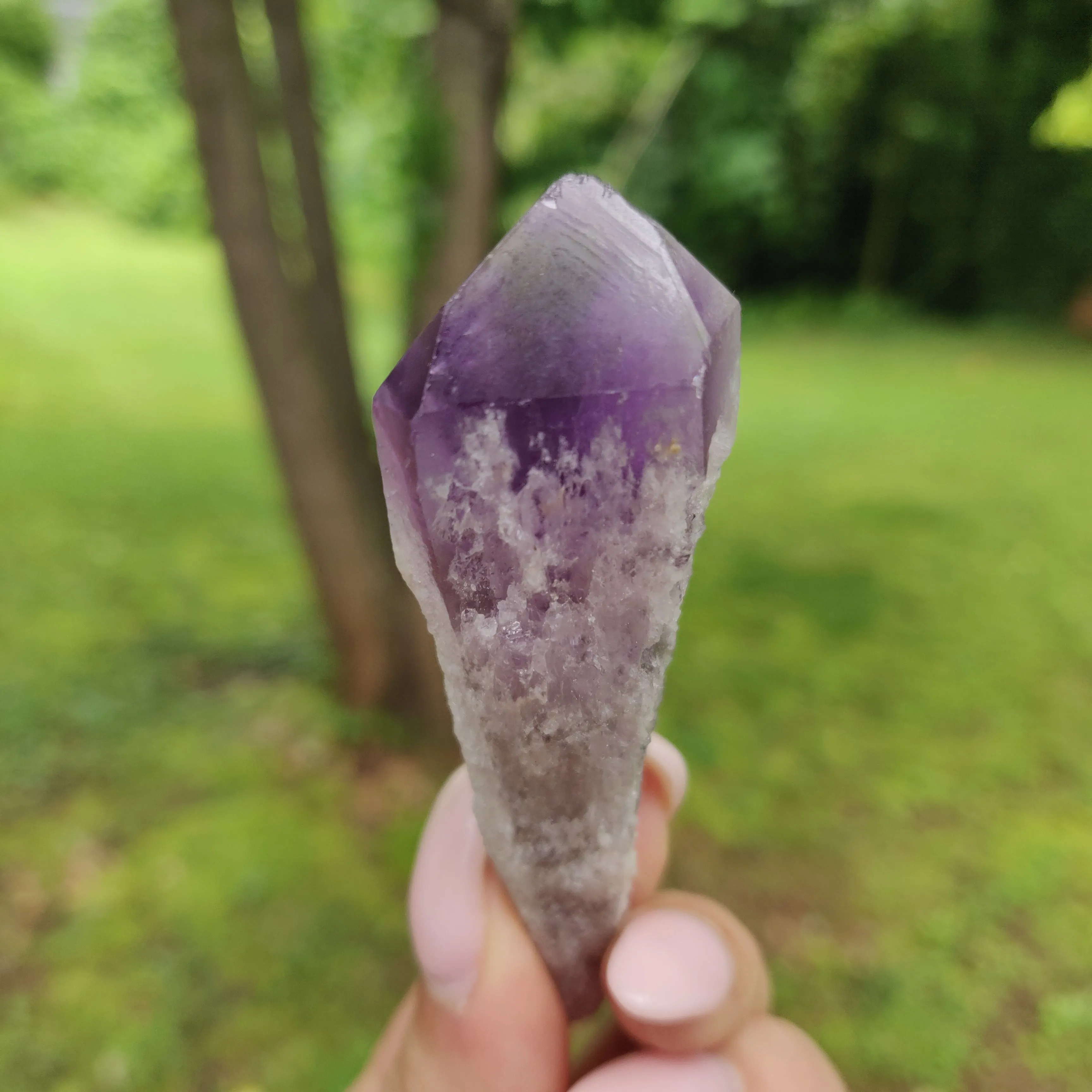 Bahia Amethyst Point, Amethyst Elestial Wand from Brazil (#12)