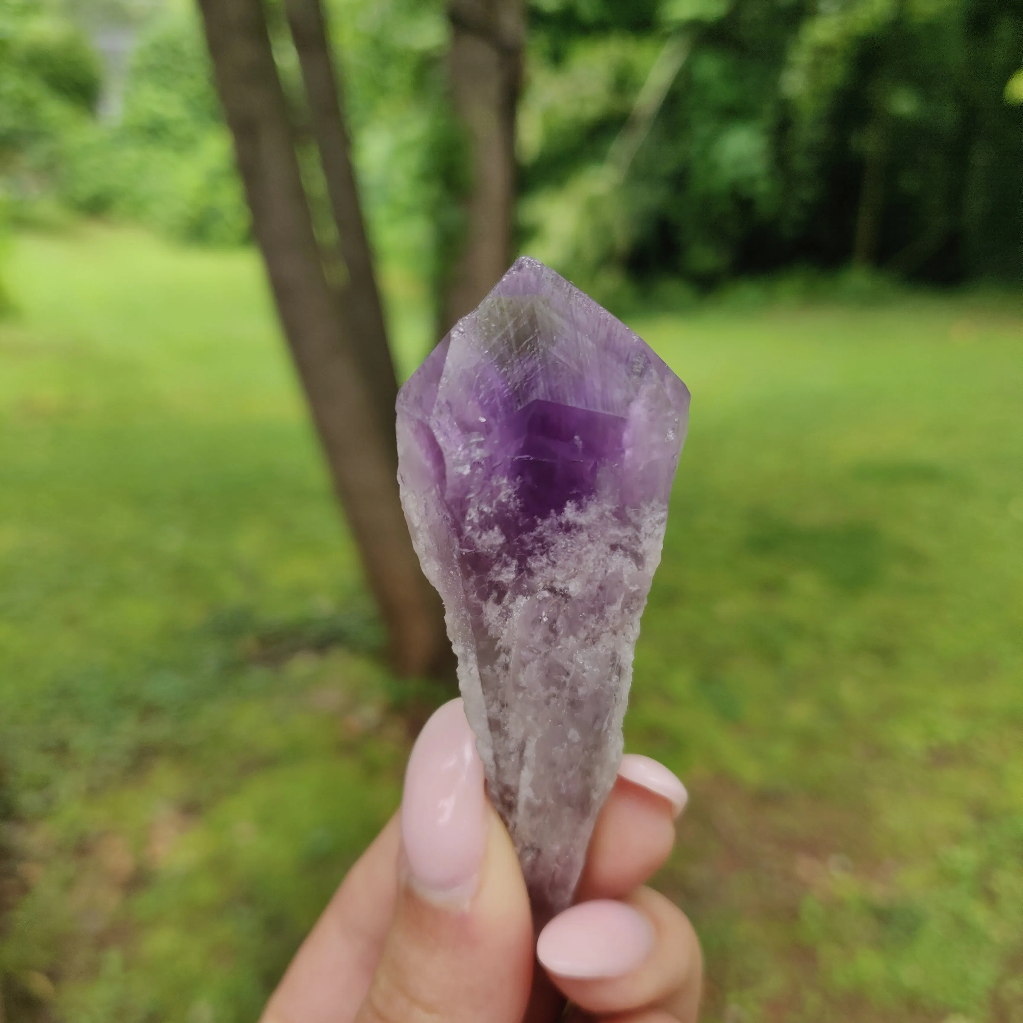 Bahia Amethyst Point, Amethyst Elestial Wand from Brazil (#12)