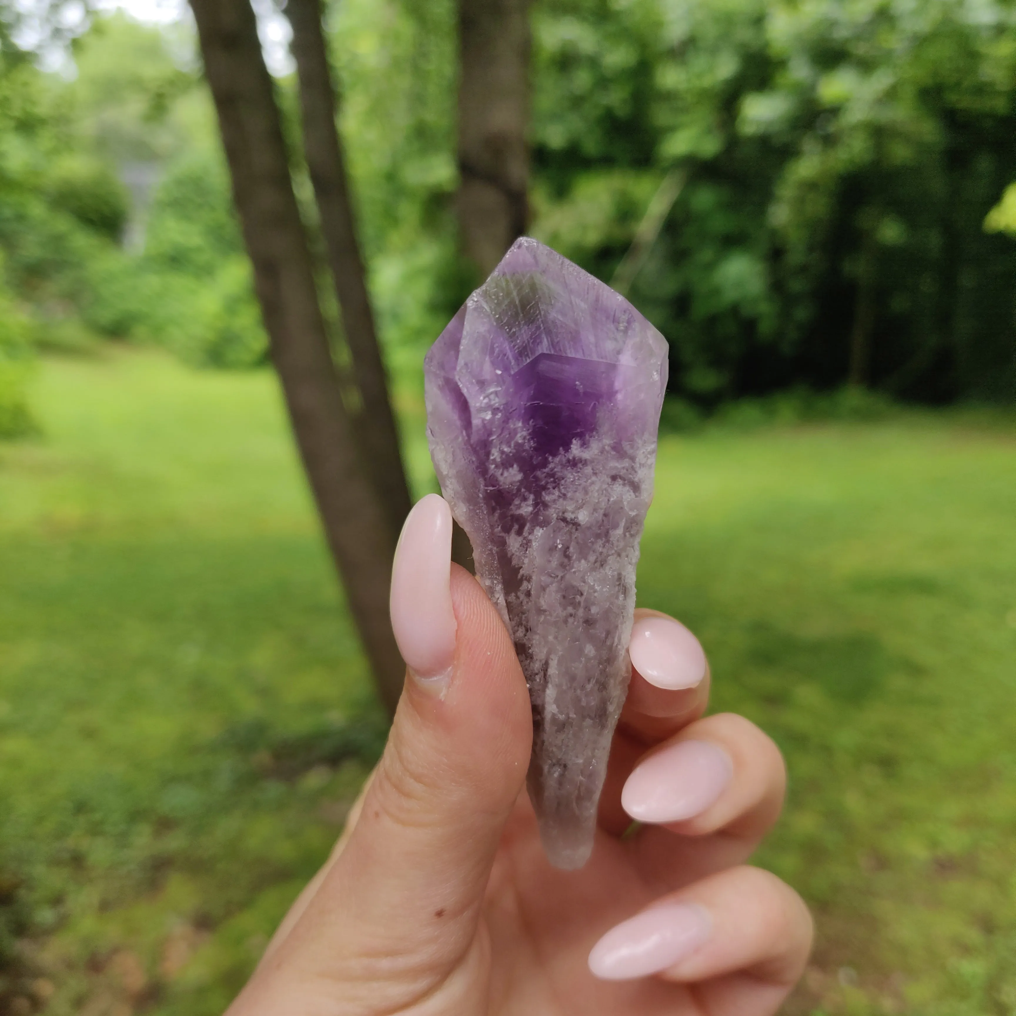 Bahia Amethyst Point, Amethyst Elestial Wand from Brazil (#12)