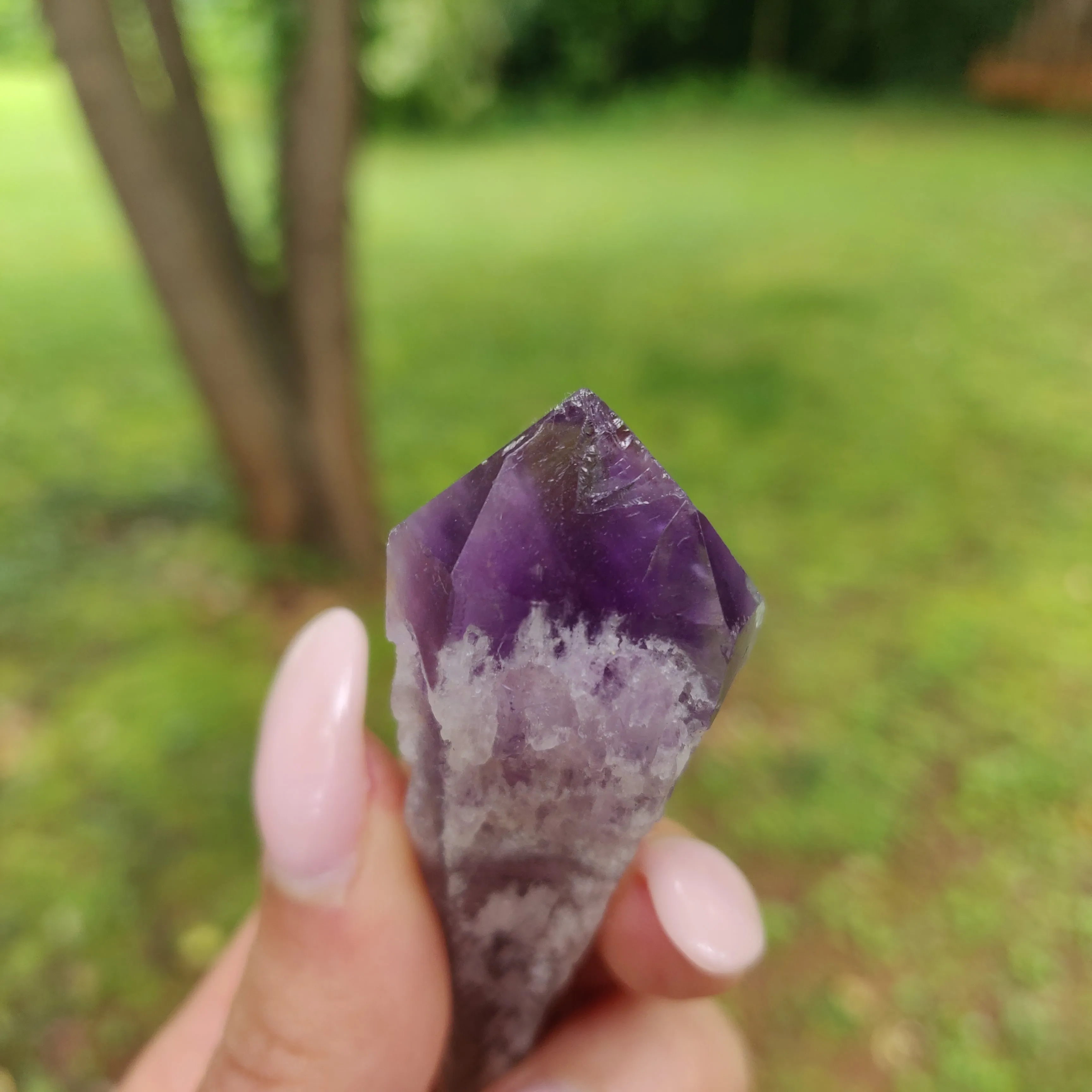 Bahia Amethyst Point, Amethyst Elestial Wand from Brazil (#12)