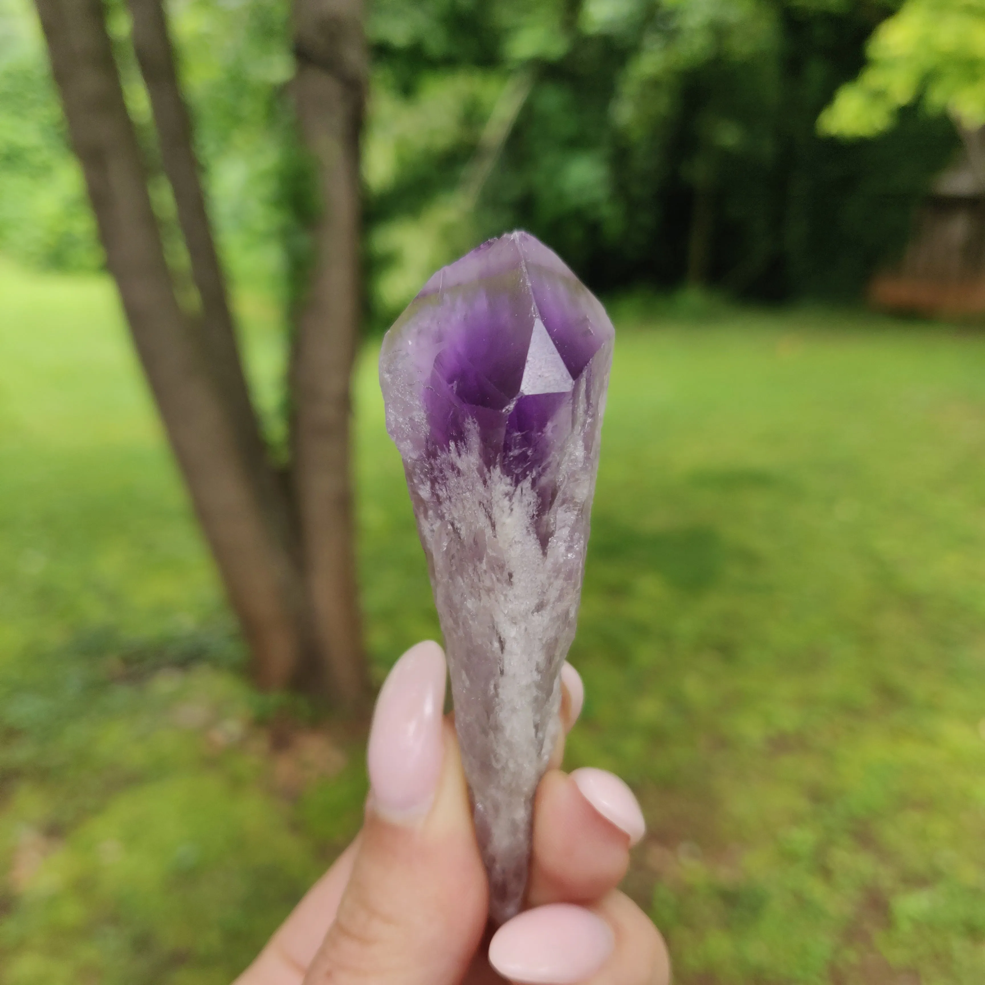 Bahia Amethyst Point, Amethyst Elestial Wand from Brazil (#12)