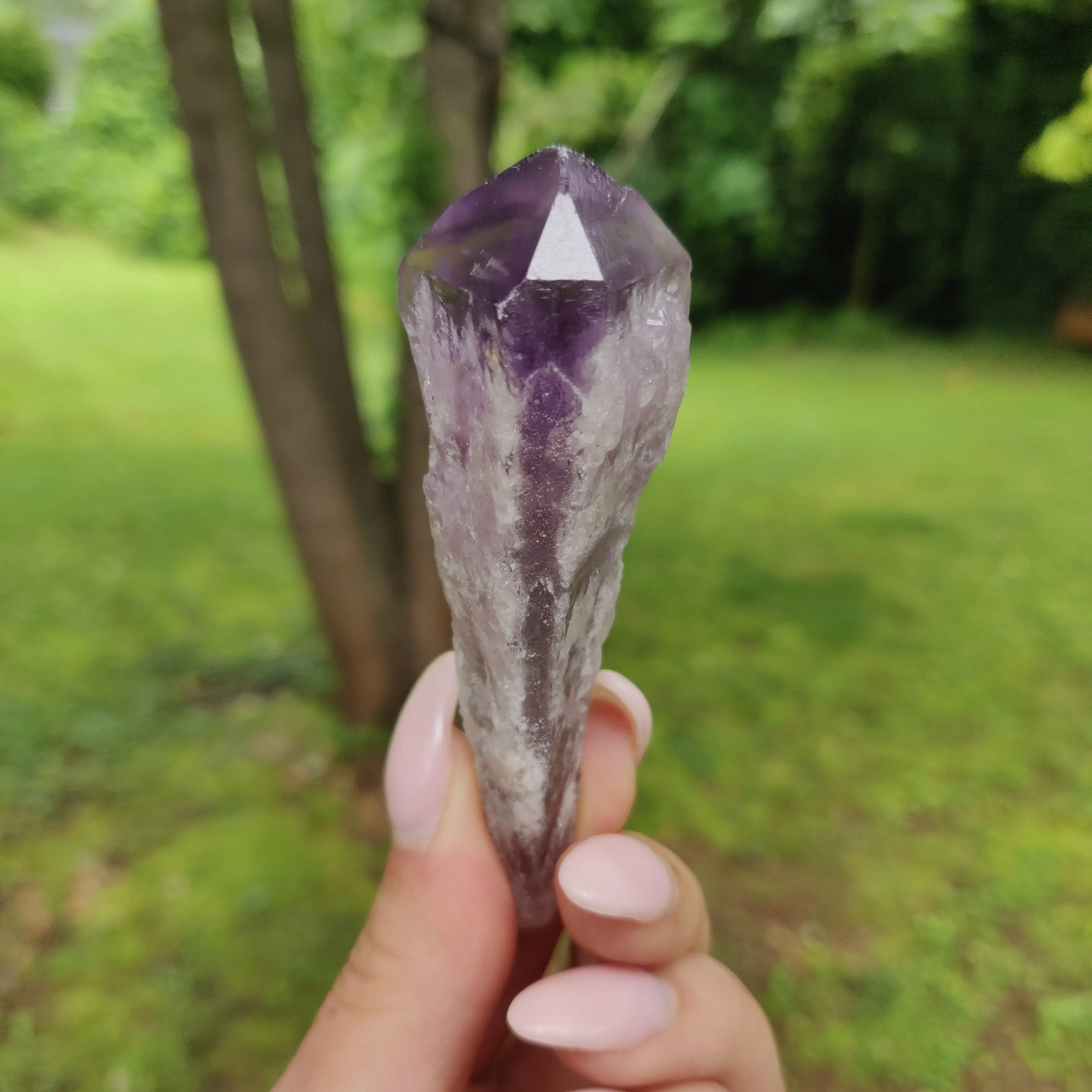 Bahia Amethyst Point, Amethyst Elestial Wand from Brazil (#12)