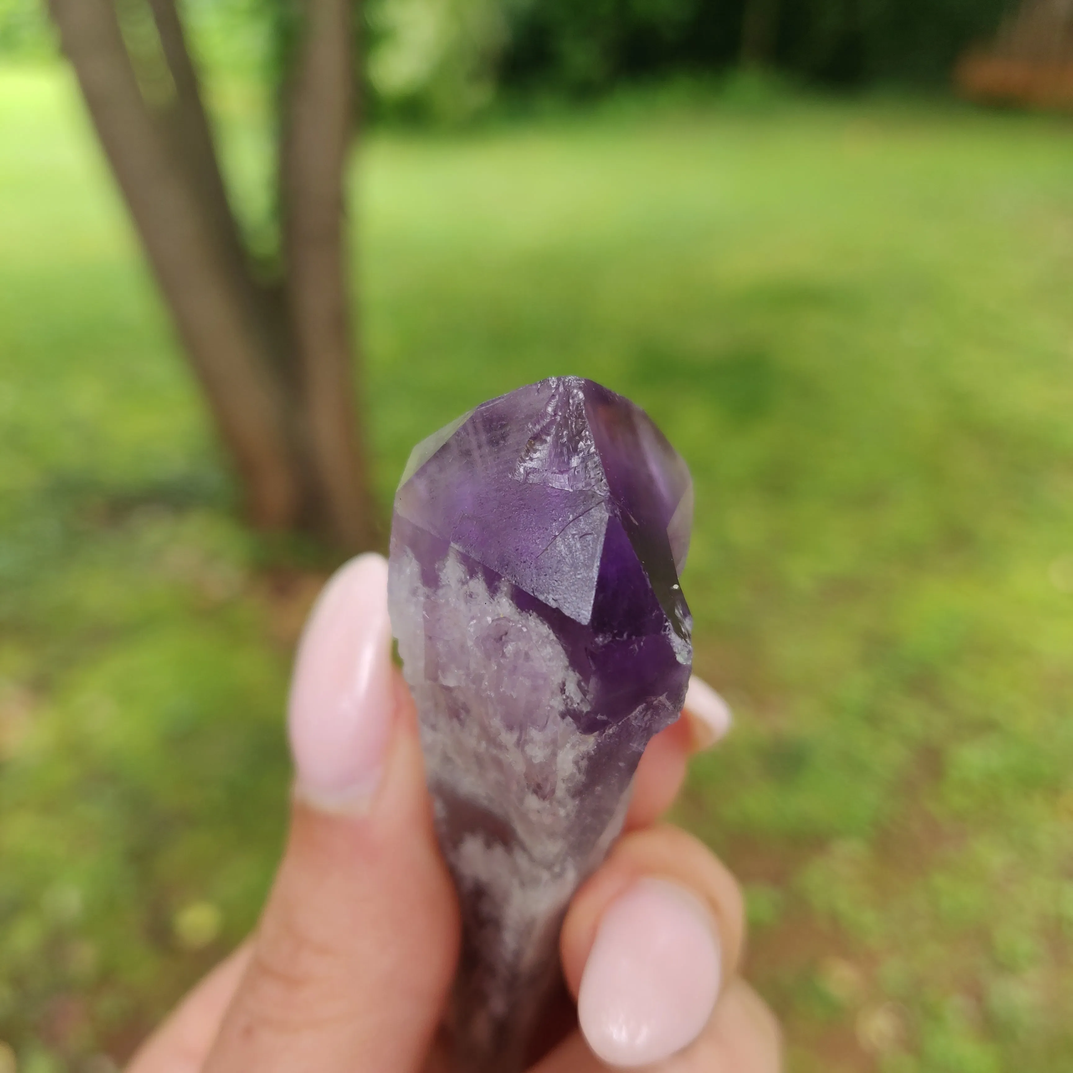 Bahia Amethyst Point, Amethyst Elestial Wand from Brazil (#12)