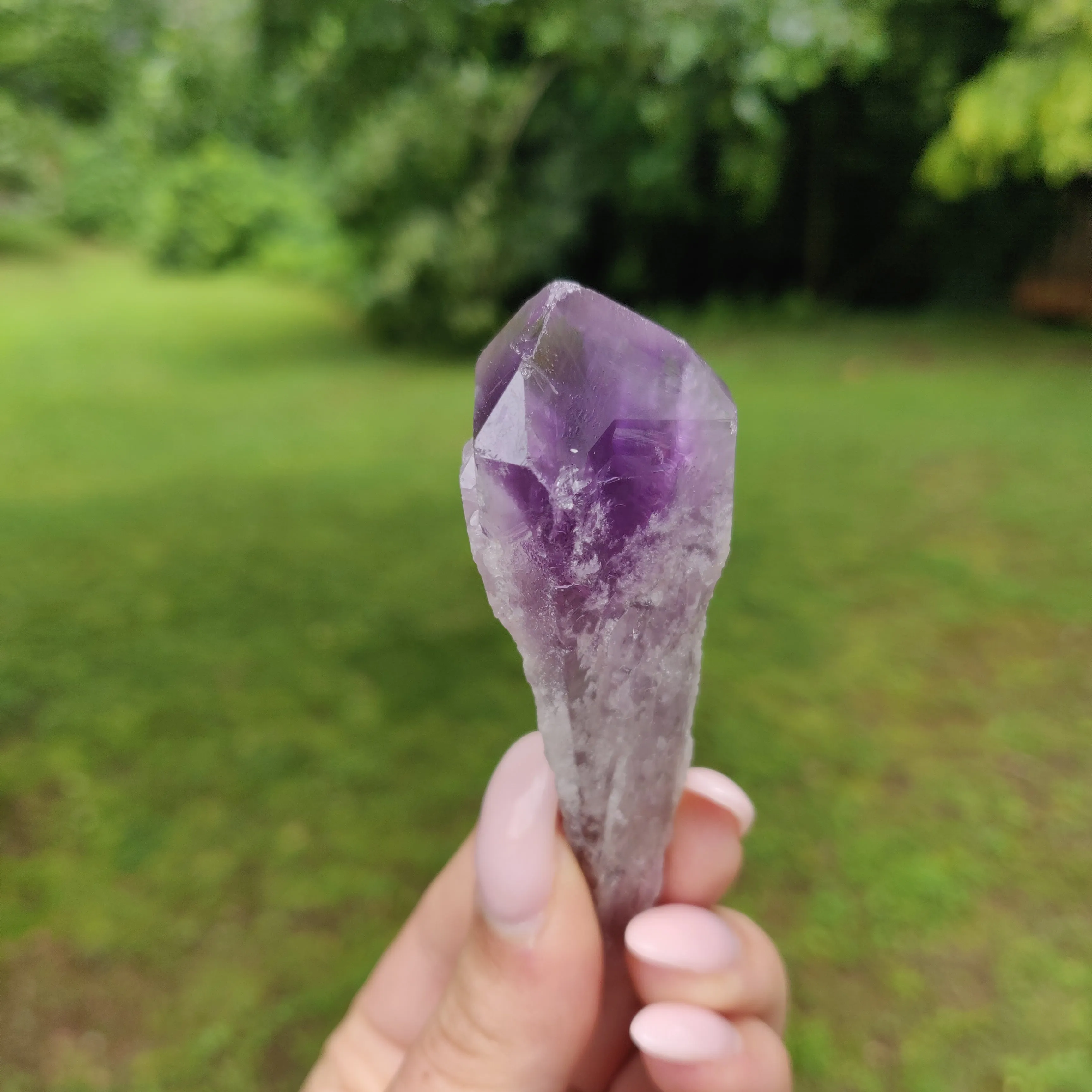 Bahia Amethyst Point, Amethyst Elestial Wand from Brazil (#12)