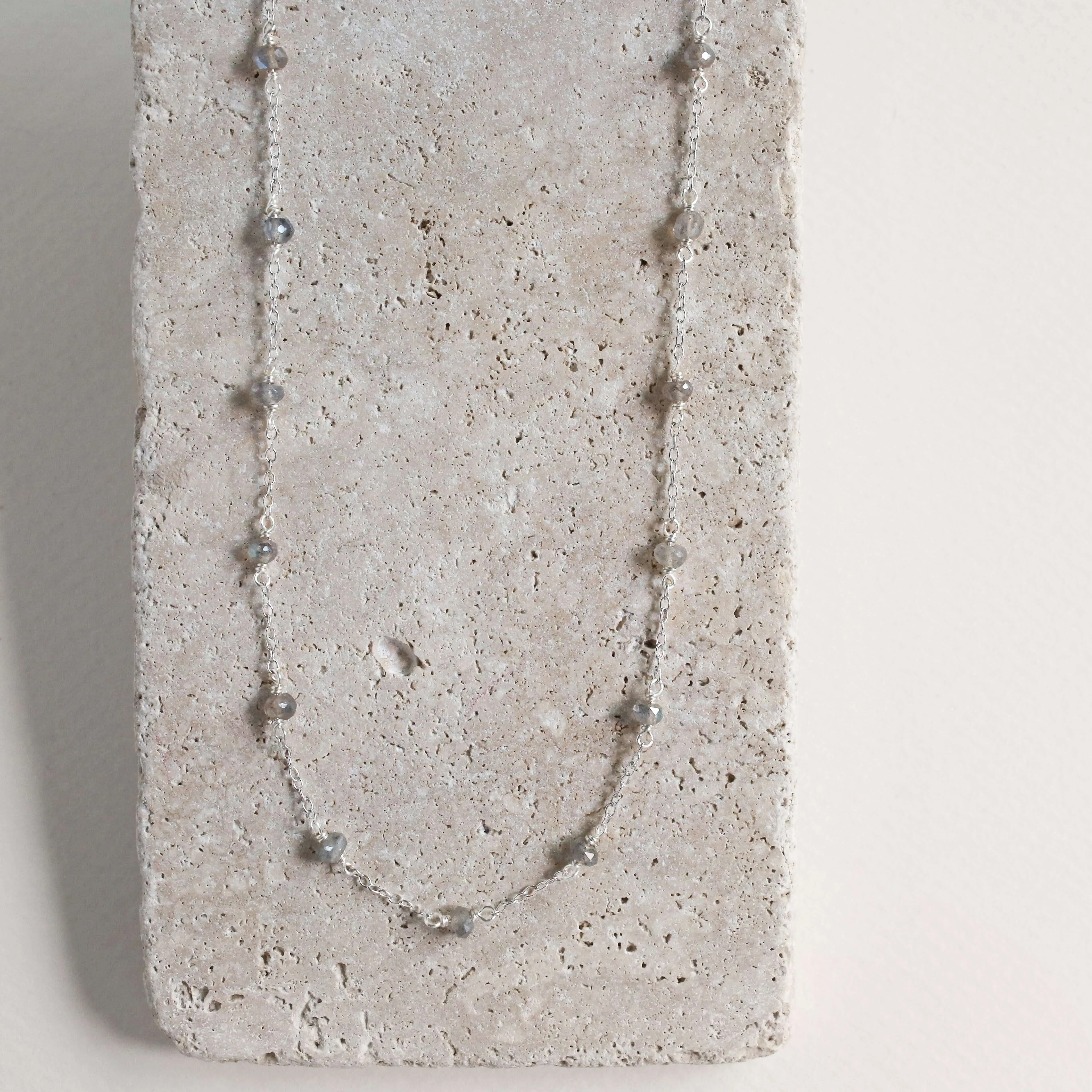 Ballet Chain - Silver Labradorite Layering Chain