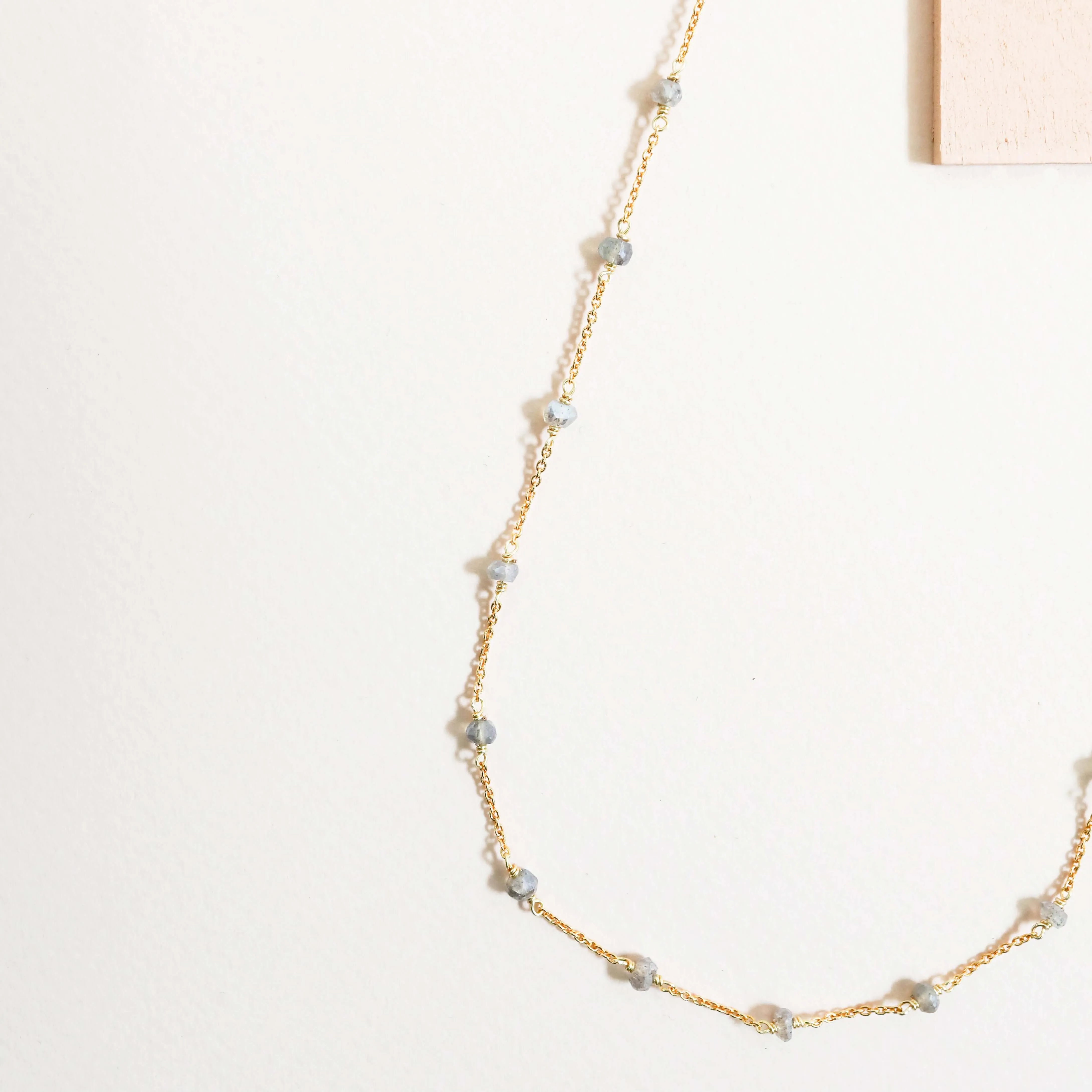 Ballet Chain - Silver Labradorite Layering Chain