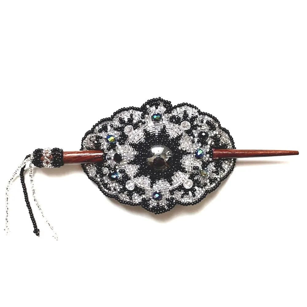 Beaded Stick Barrette