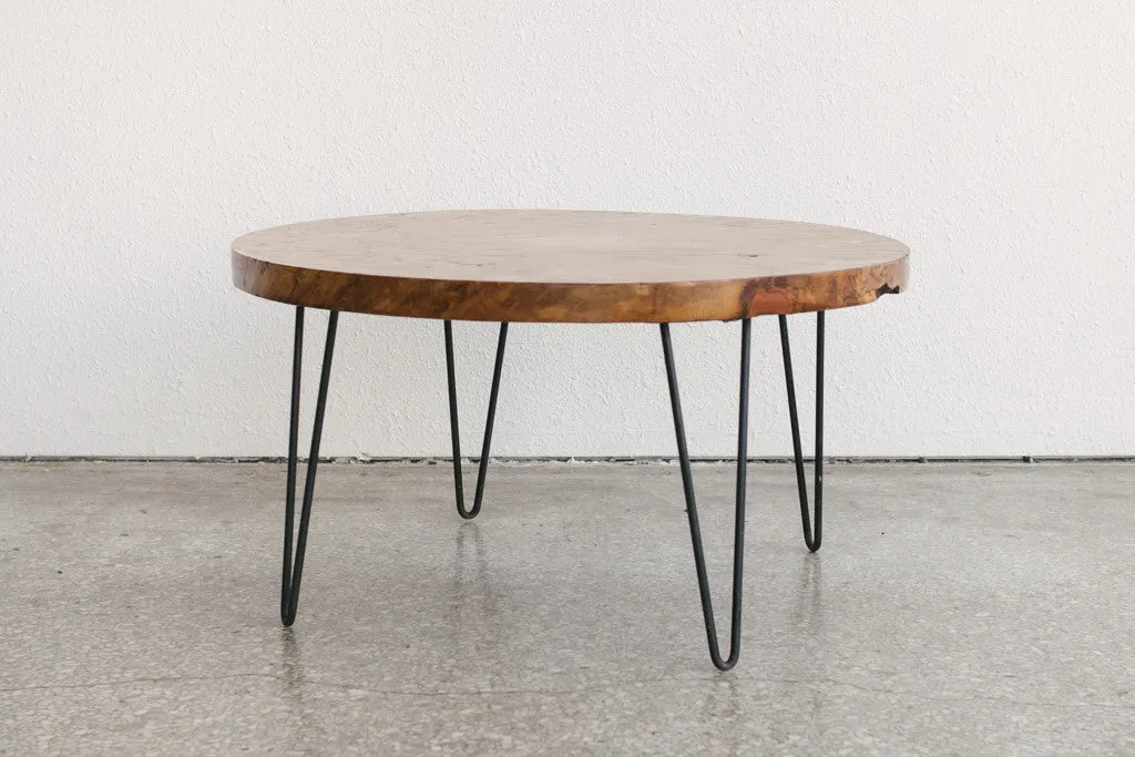 Burlwood Coffee Table