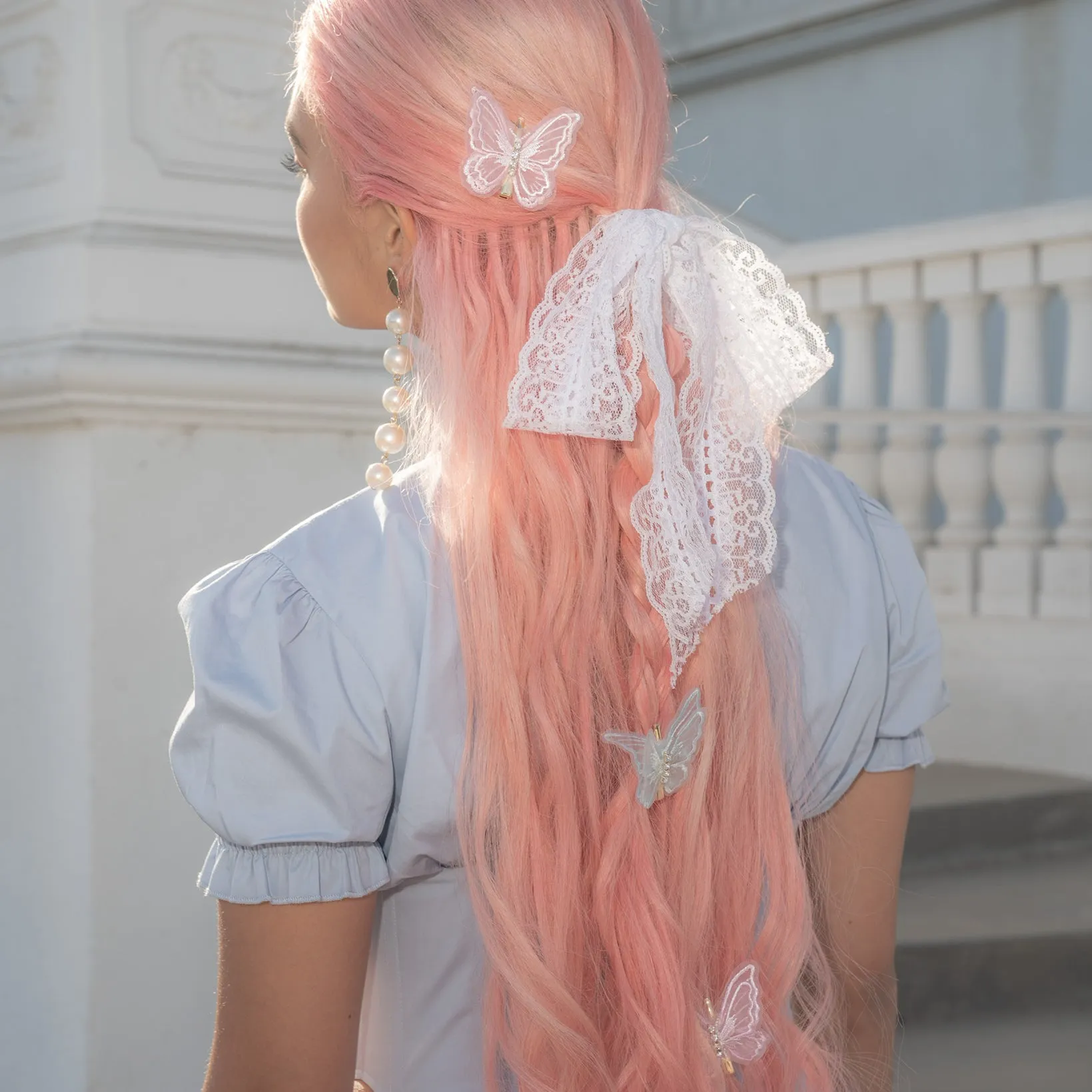 Butterfly Barrette Set in Dawn