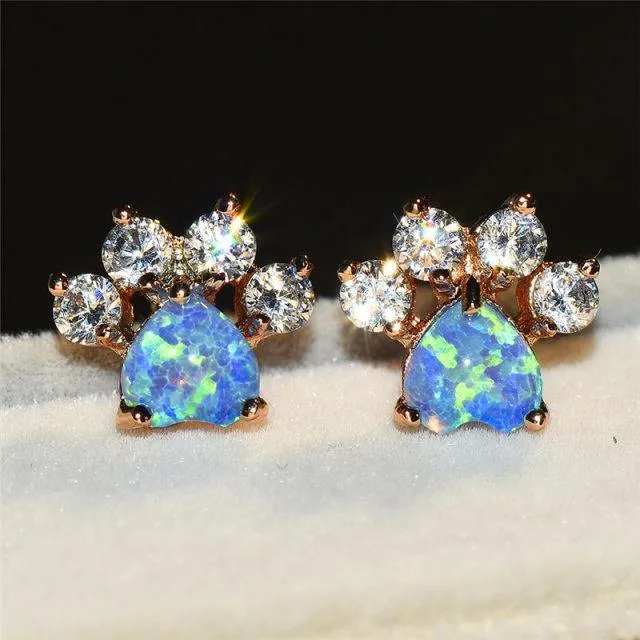 Cat Opal Earrings