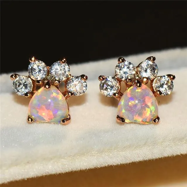 Cat Opal Earrings