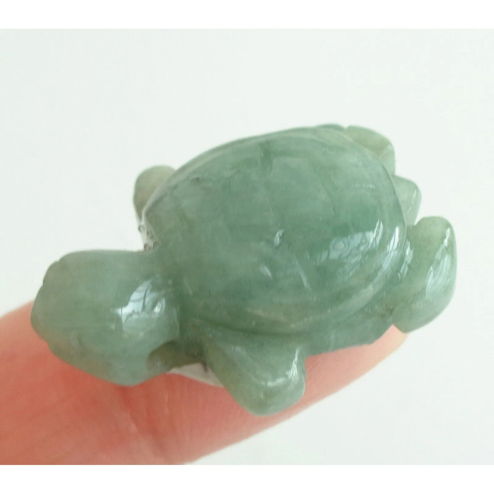 Certified Green Natural A Jade Jadeite Carved Longevity Tortoise Pendant