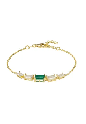 Clara Gemstone Bracelets Gold Colombian Emerald