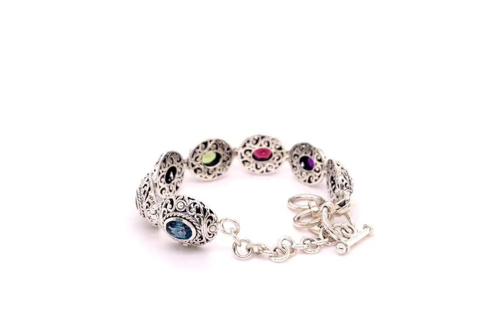 Clarice Bracelet- Multi Gemstone