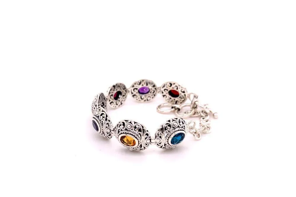 Clarice Bracelet- Multi Gemstone