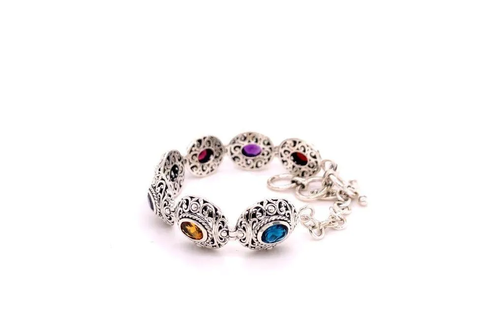 Clarice Bracelet- Multi Gemstone