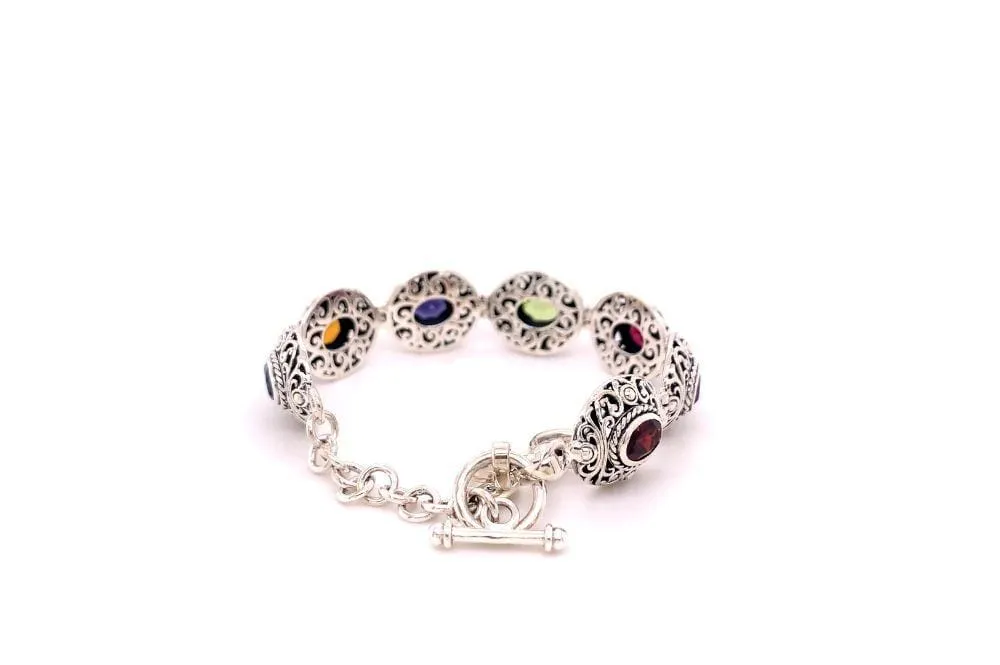 Clarice Bracelet- Multi Gemstone