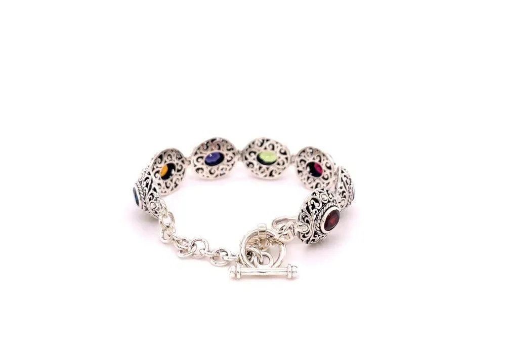 Clarice Bracelet- Multi Gemstone