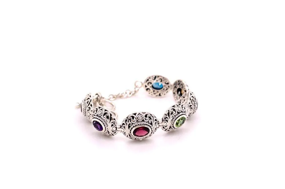 Clarice Bracelet- Multi Gemstone