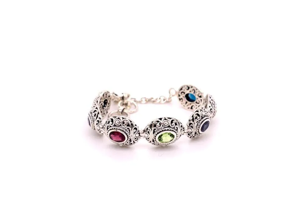 Clarice Bracelet- Multi Gemstone